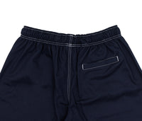 Contrast Twill Shorts In Navy