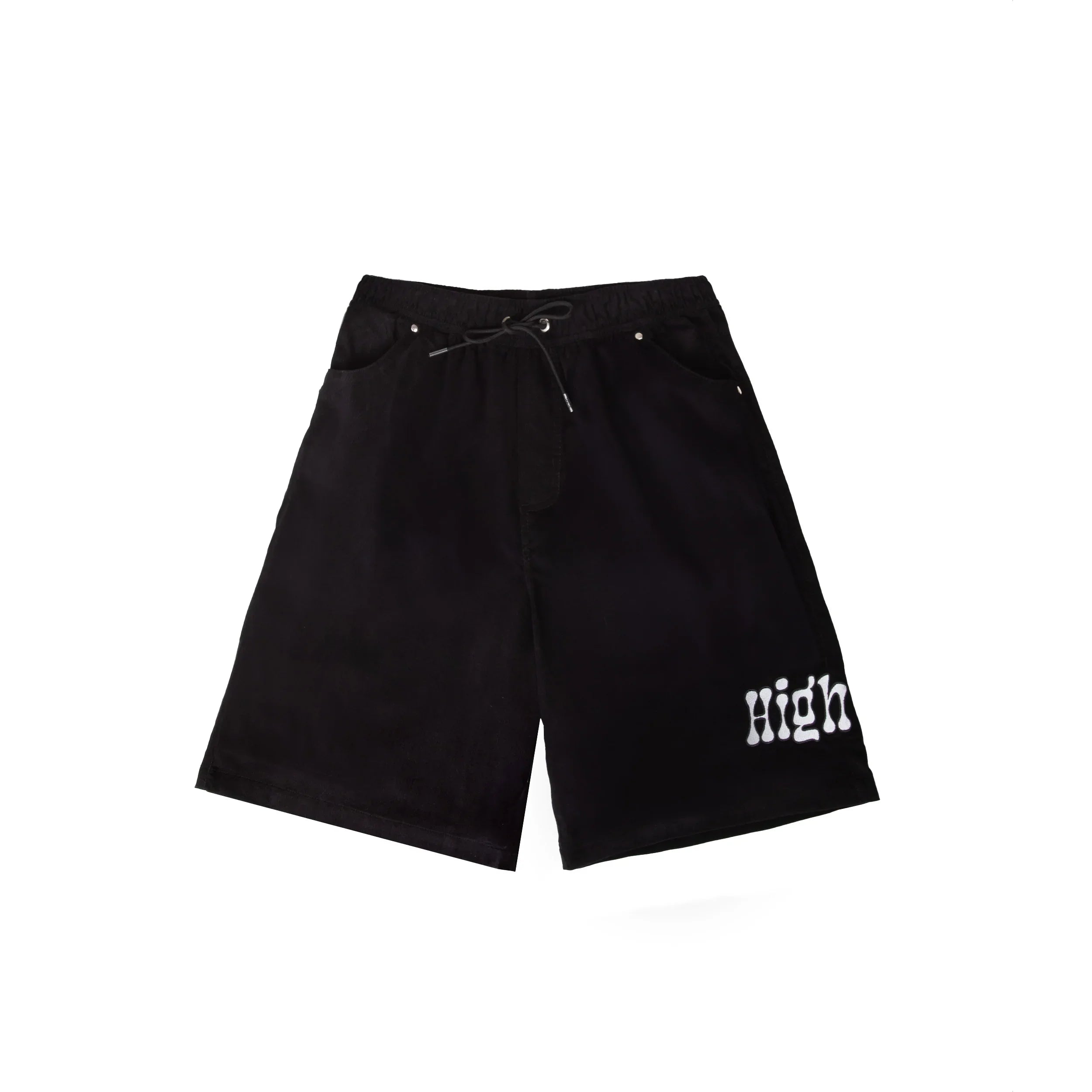Corduroy Beach Shorts Black - Four Street