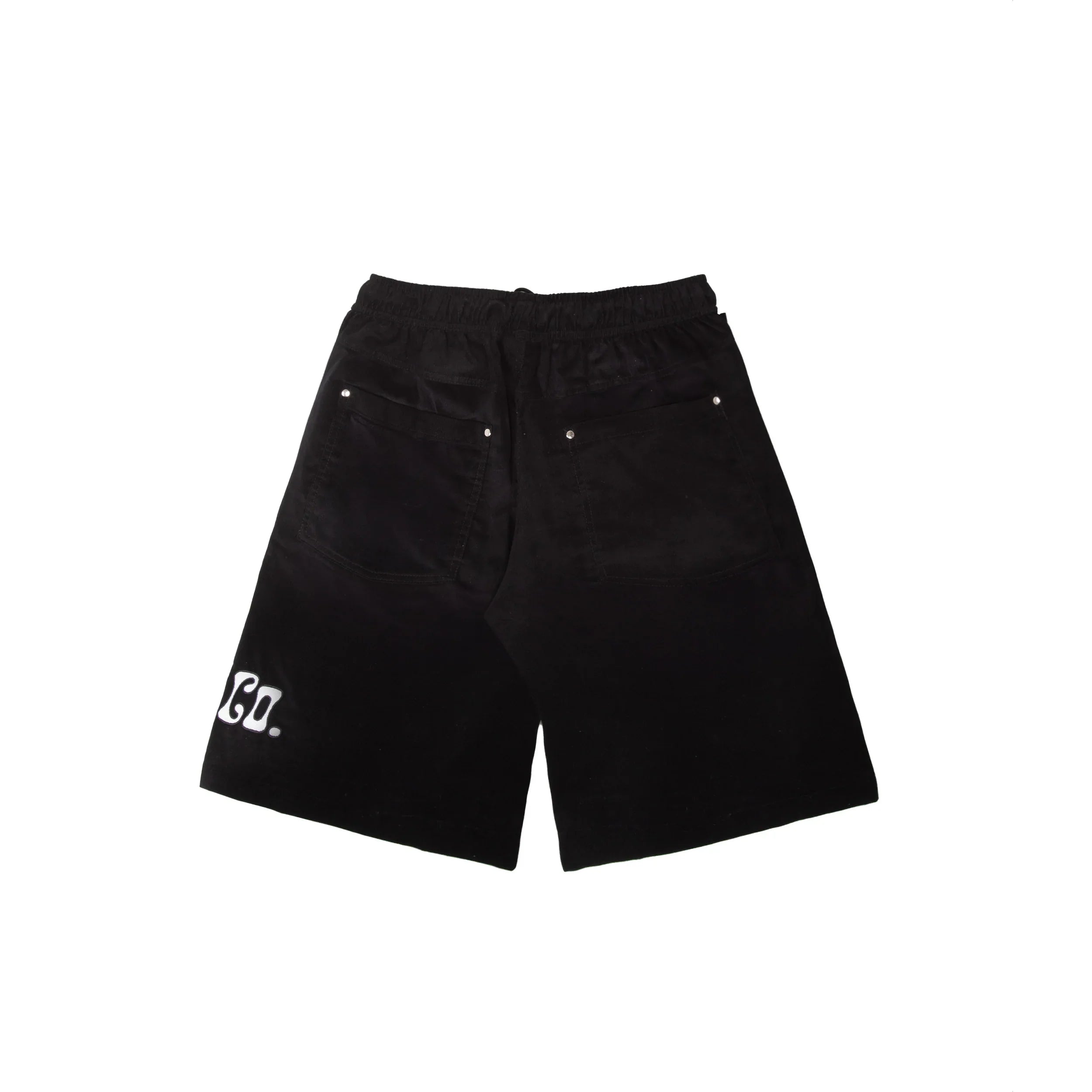 Corduroy Beach Shorts Black - Four Street