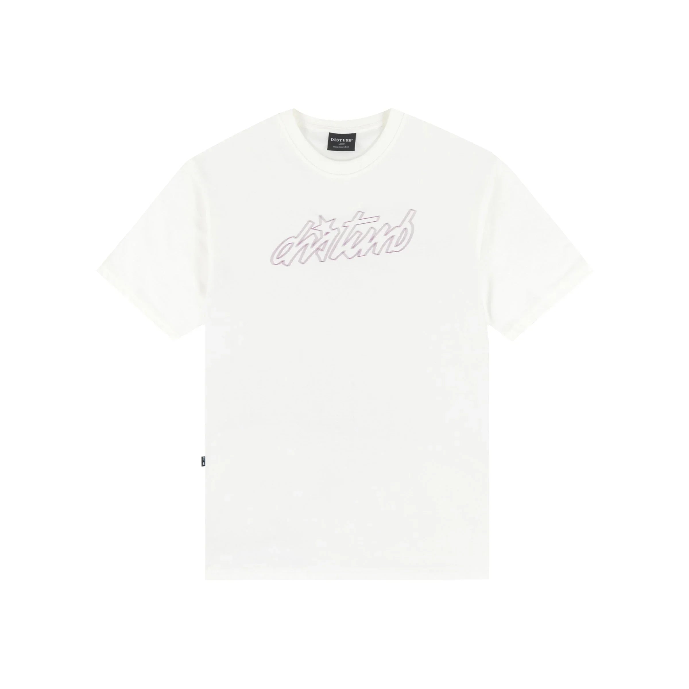 Cursive T-Shirt In Off-white - Four Street