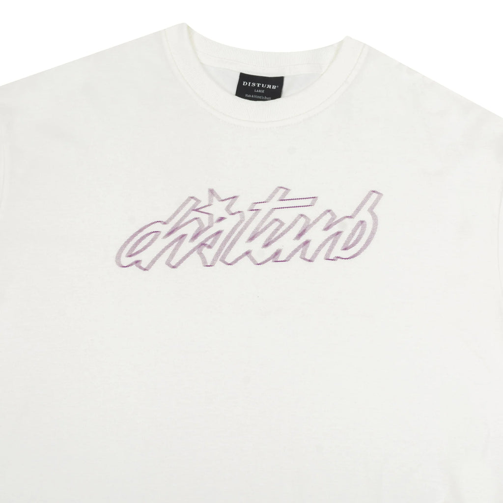 Cursive T-Shirt In Off-white - Four Street