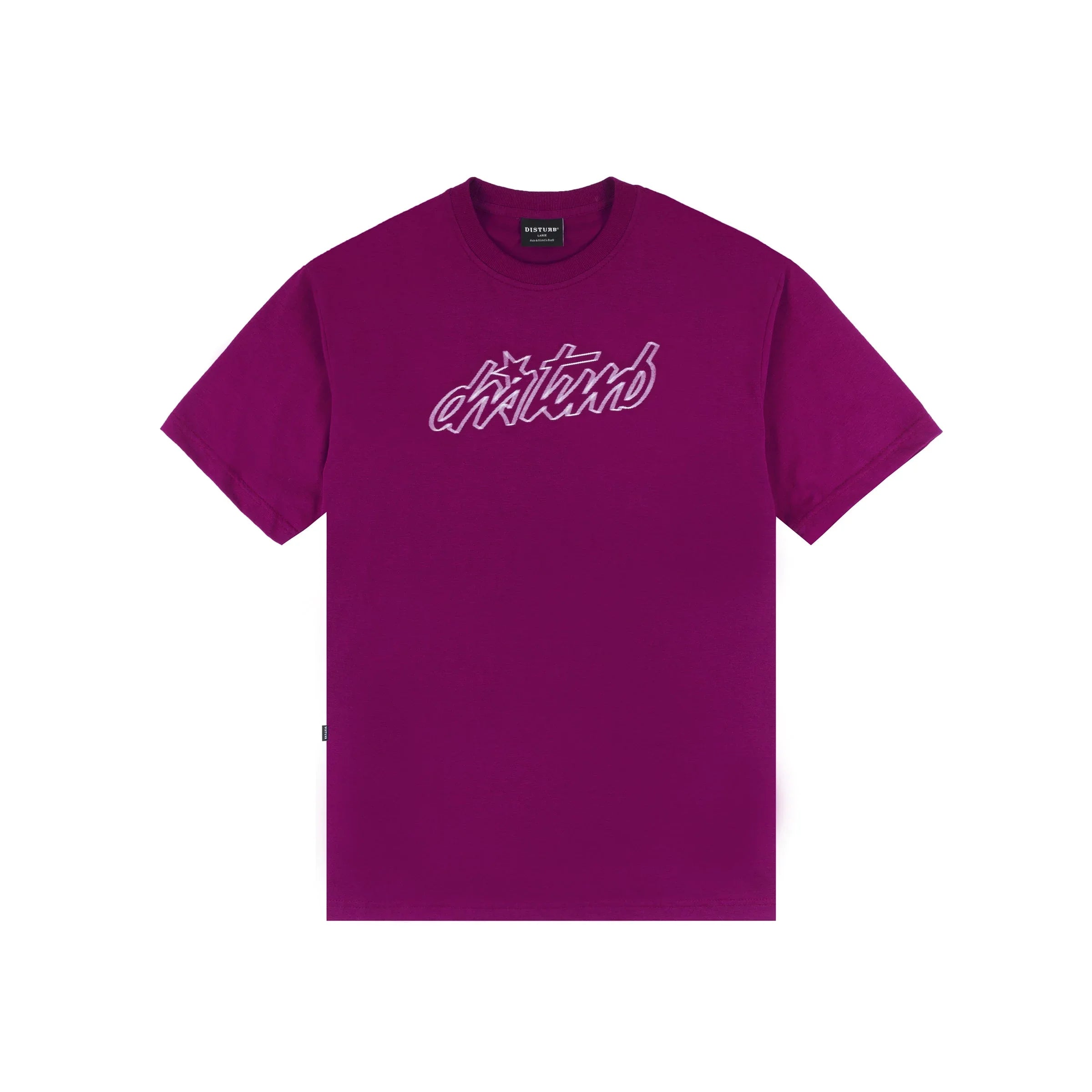 Cursive T-Shirt In Purple - Four Street