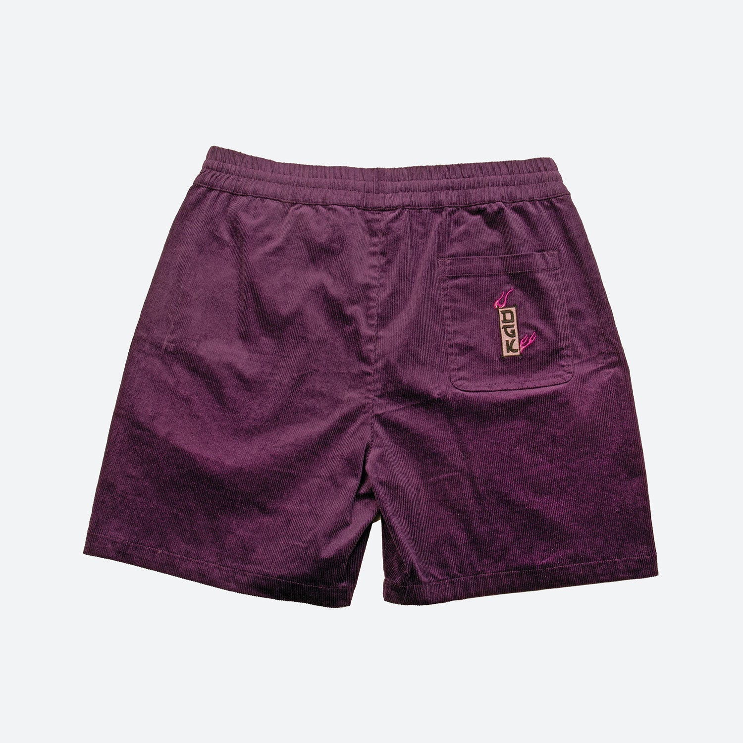 Fire Blossom Embroidered Corduroy Short
