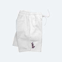 Fire Blossom Embroidered Fleece Short