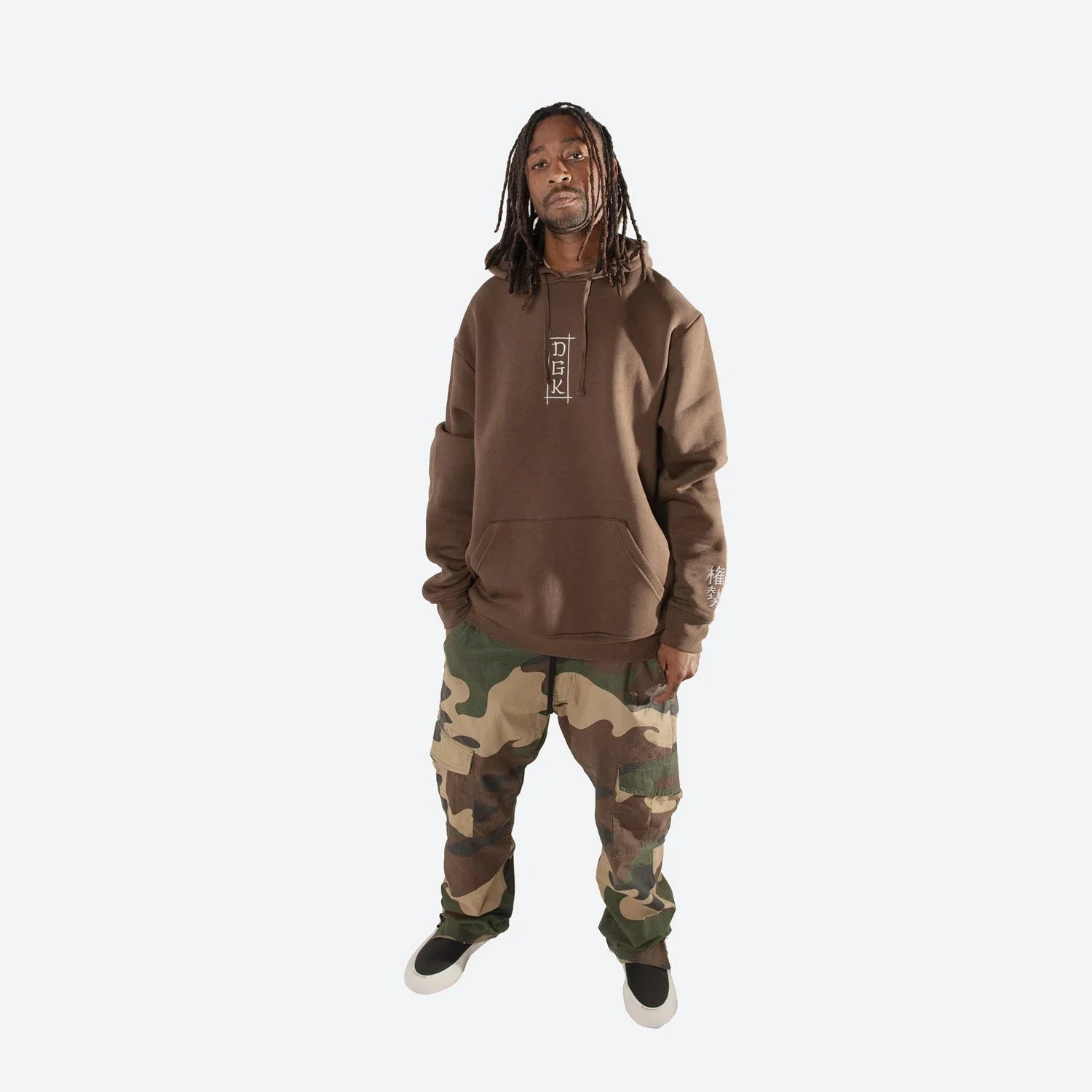 Clout Embroidered Hooded Fleece - Four Street