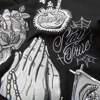 Inked Embroidered Hooded Fleece
