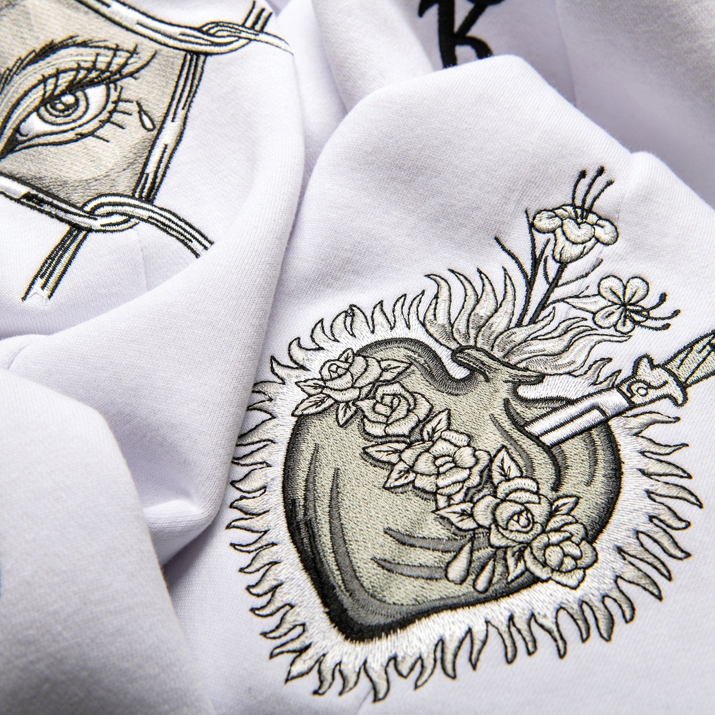 Inked Embroidered Fleece Pants
