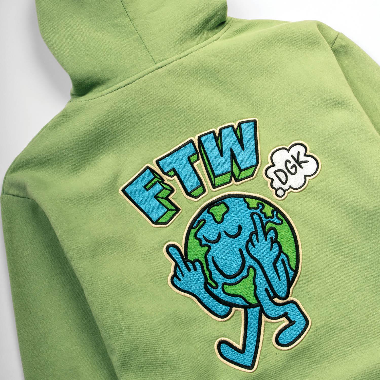 Chaos Embroidered Hooded Fleece - Four Street