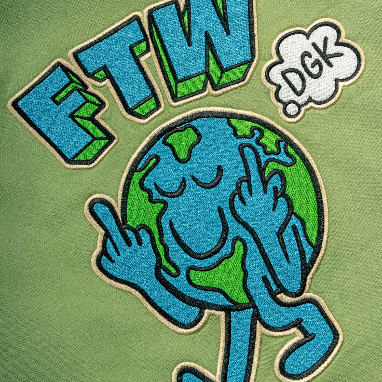 Chaos Embroidered Hooded Fleece - Four Street