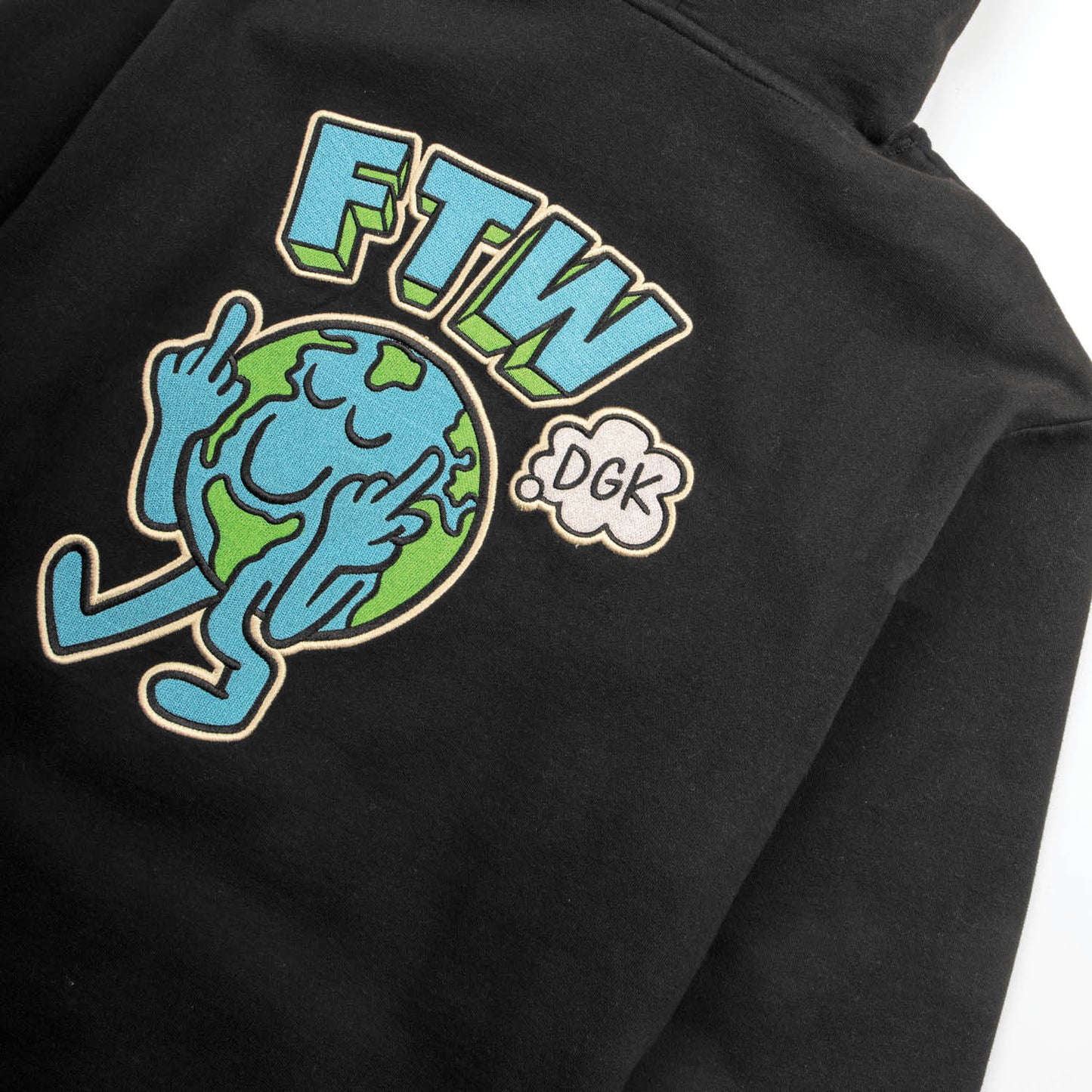 Chaos Embroidered Hooded Fleece