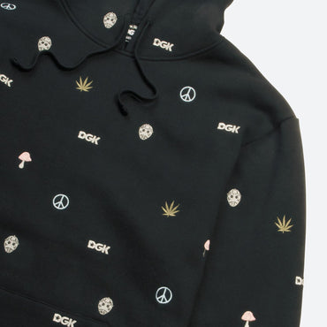 Tranquil Embroidered Hooded Fleece