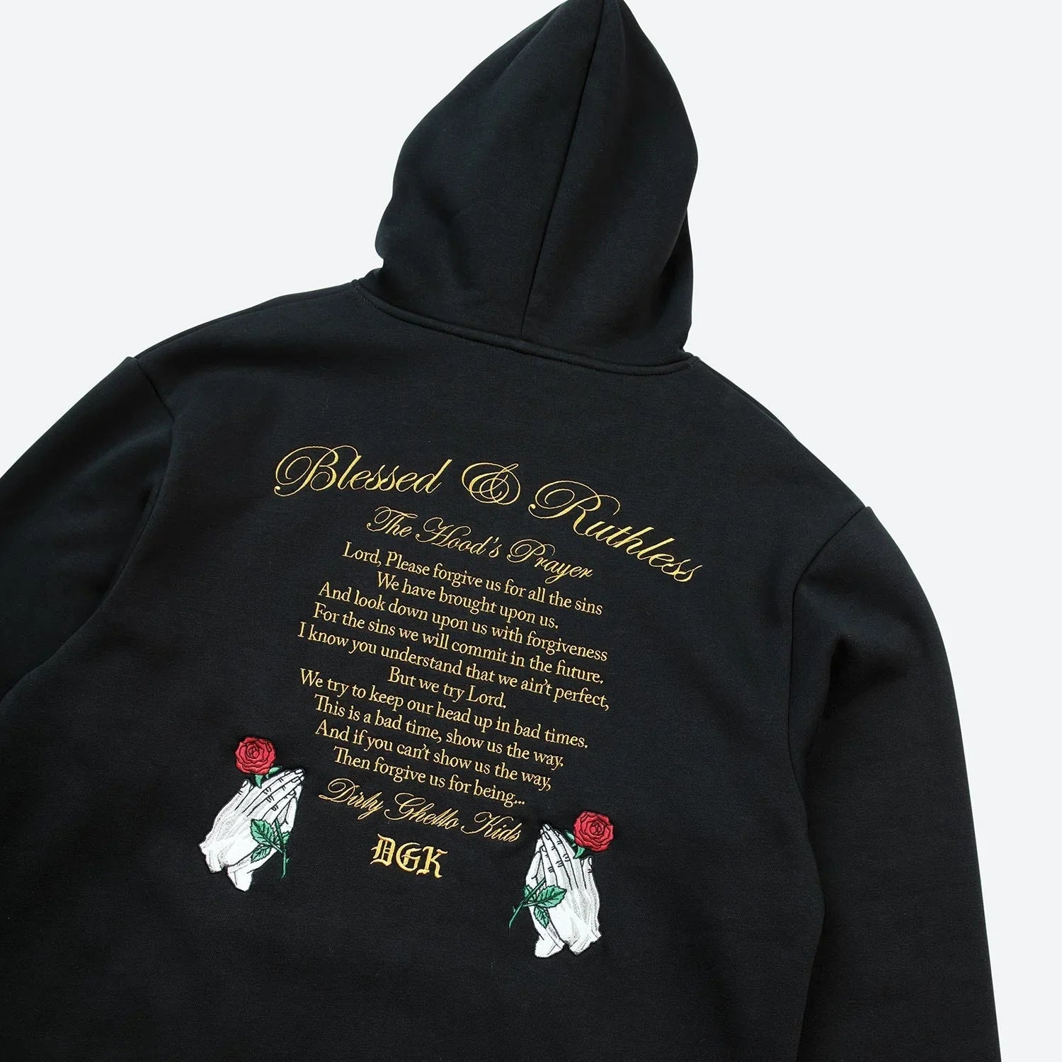 Mercy Embroidered Hooded Fleece - Four Street