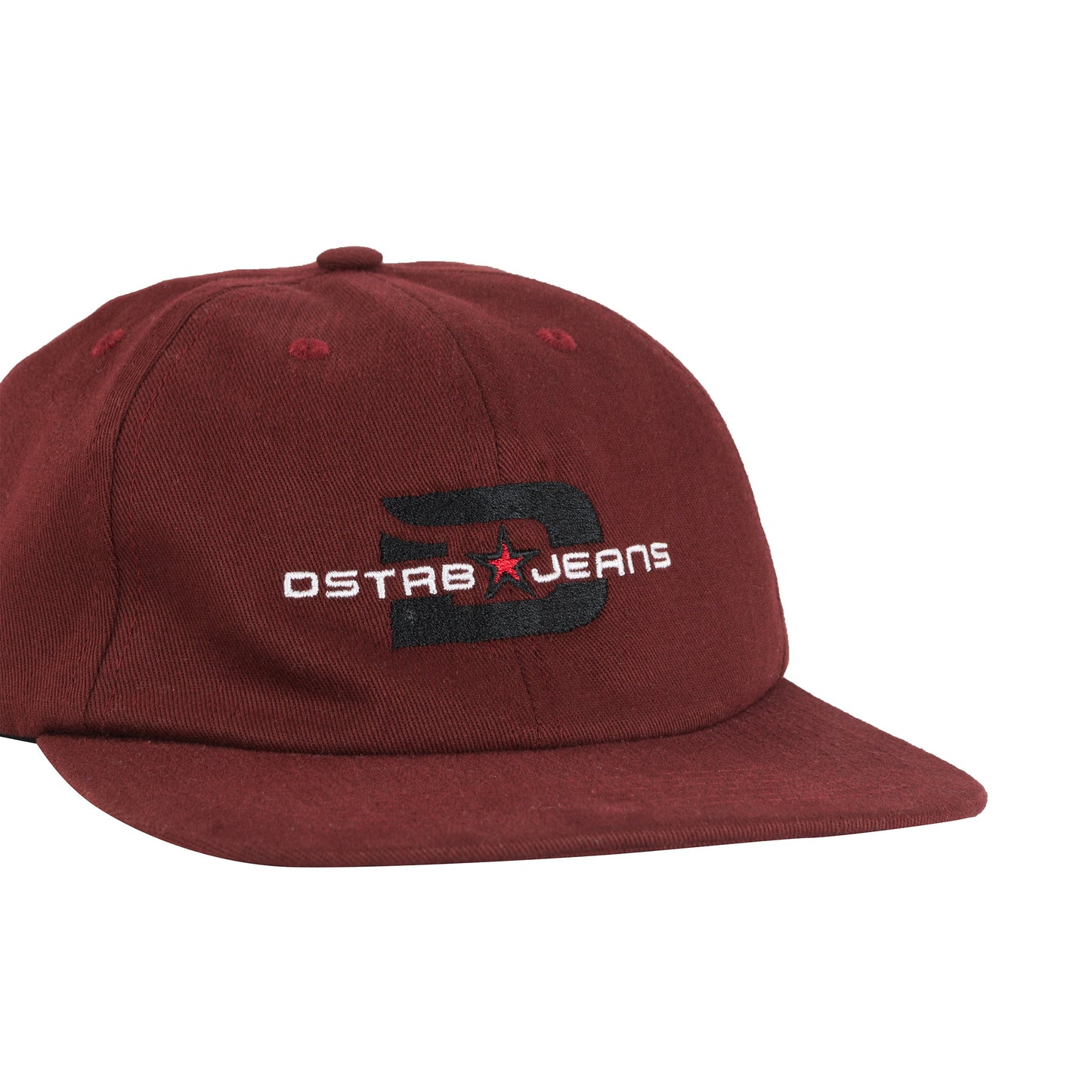 DSTRB Jeans 6-Panel in Burgundy