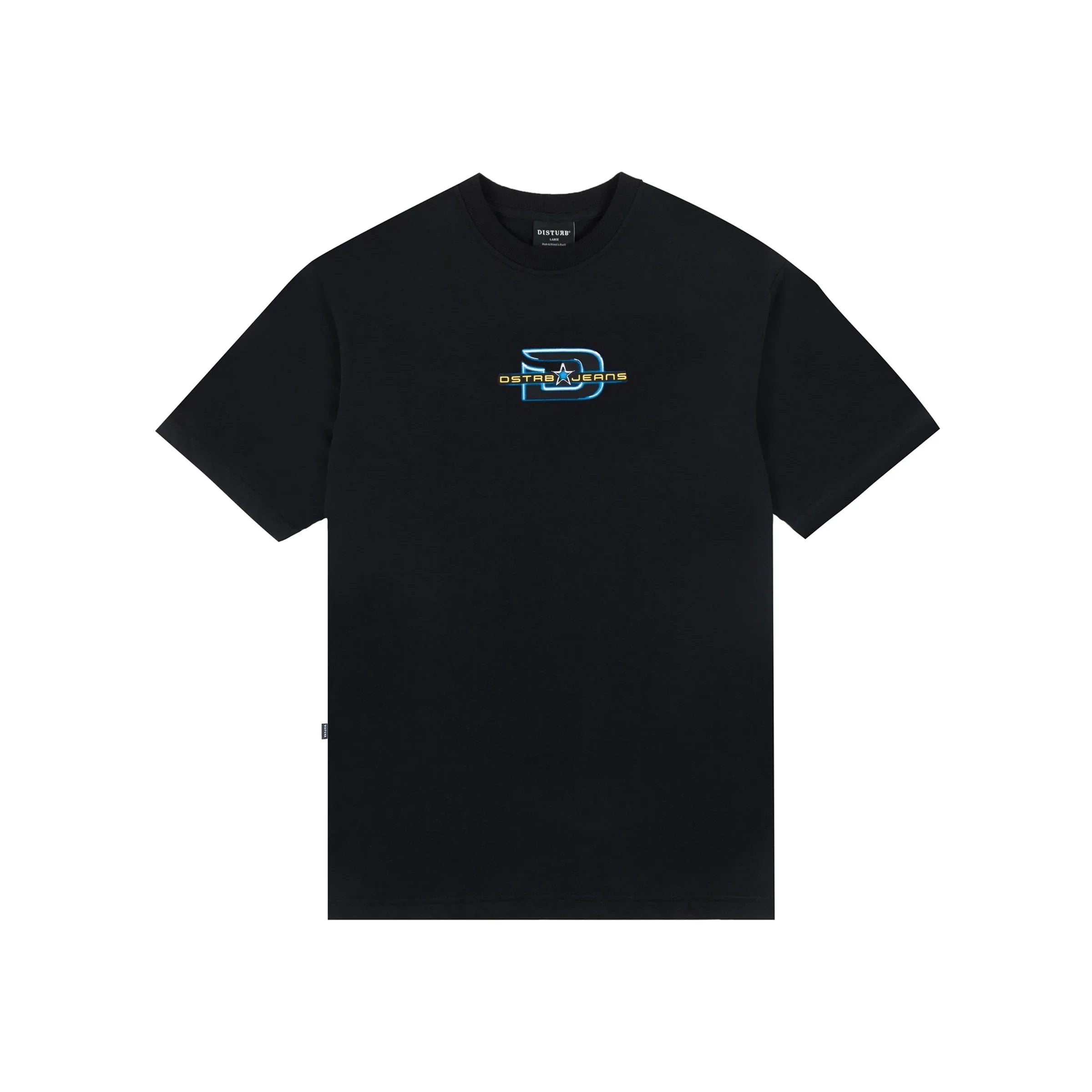 DSTRB Jeans T-Shirt in Black - Four Street