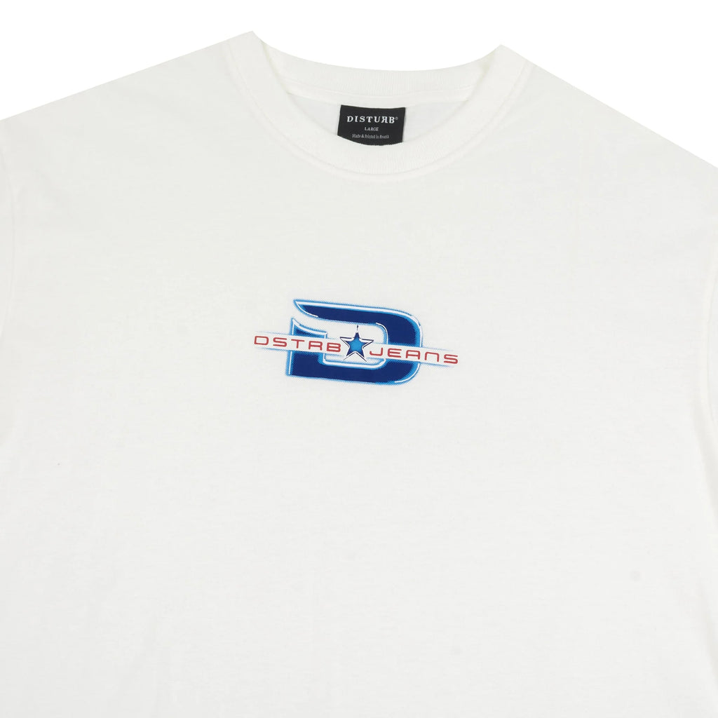 DSTRB Jeans T-Shirt in Off-white - Four Street