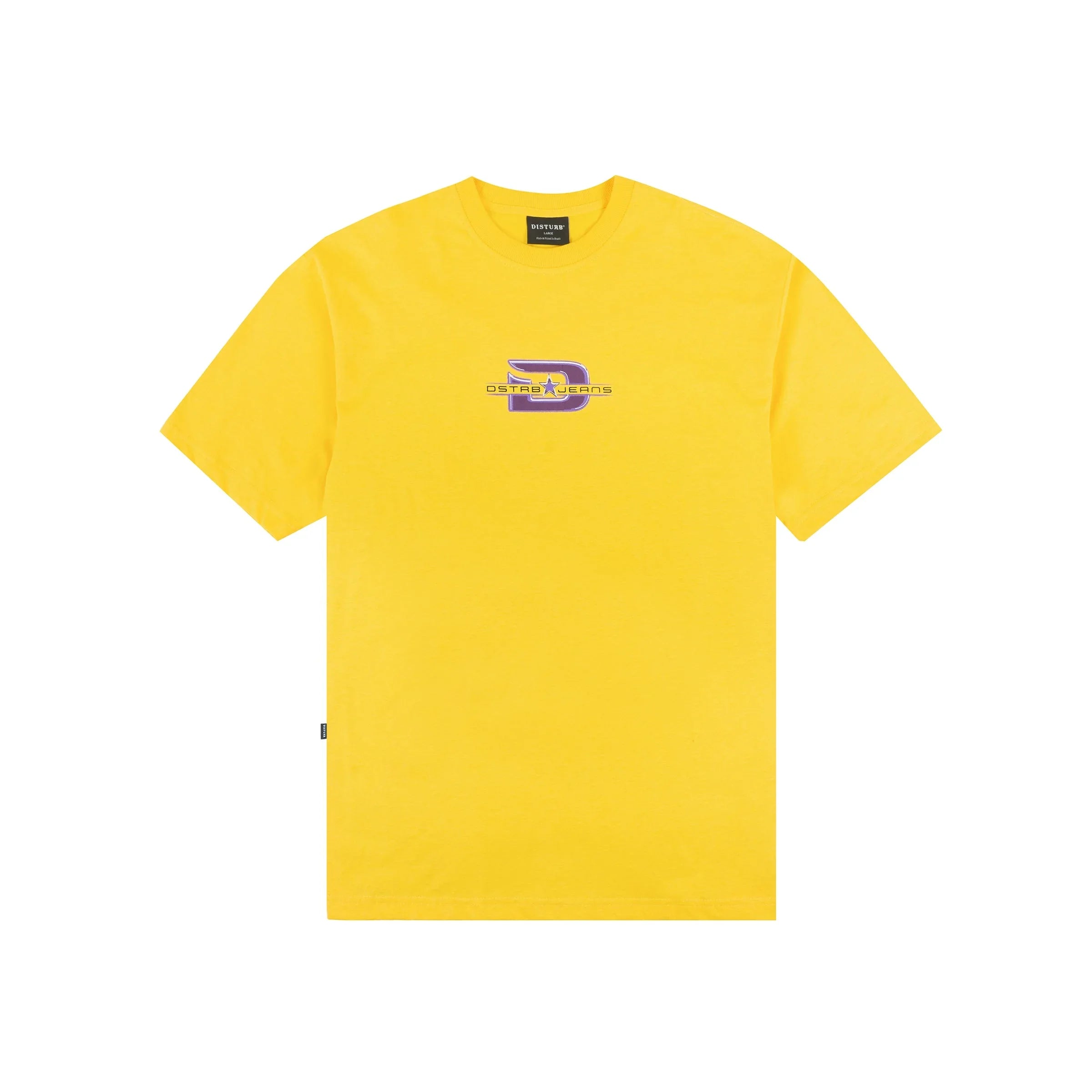 DSTRB Jeans T-Shirt in Yellow - Four Street