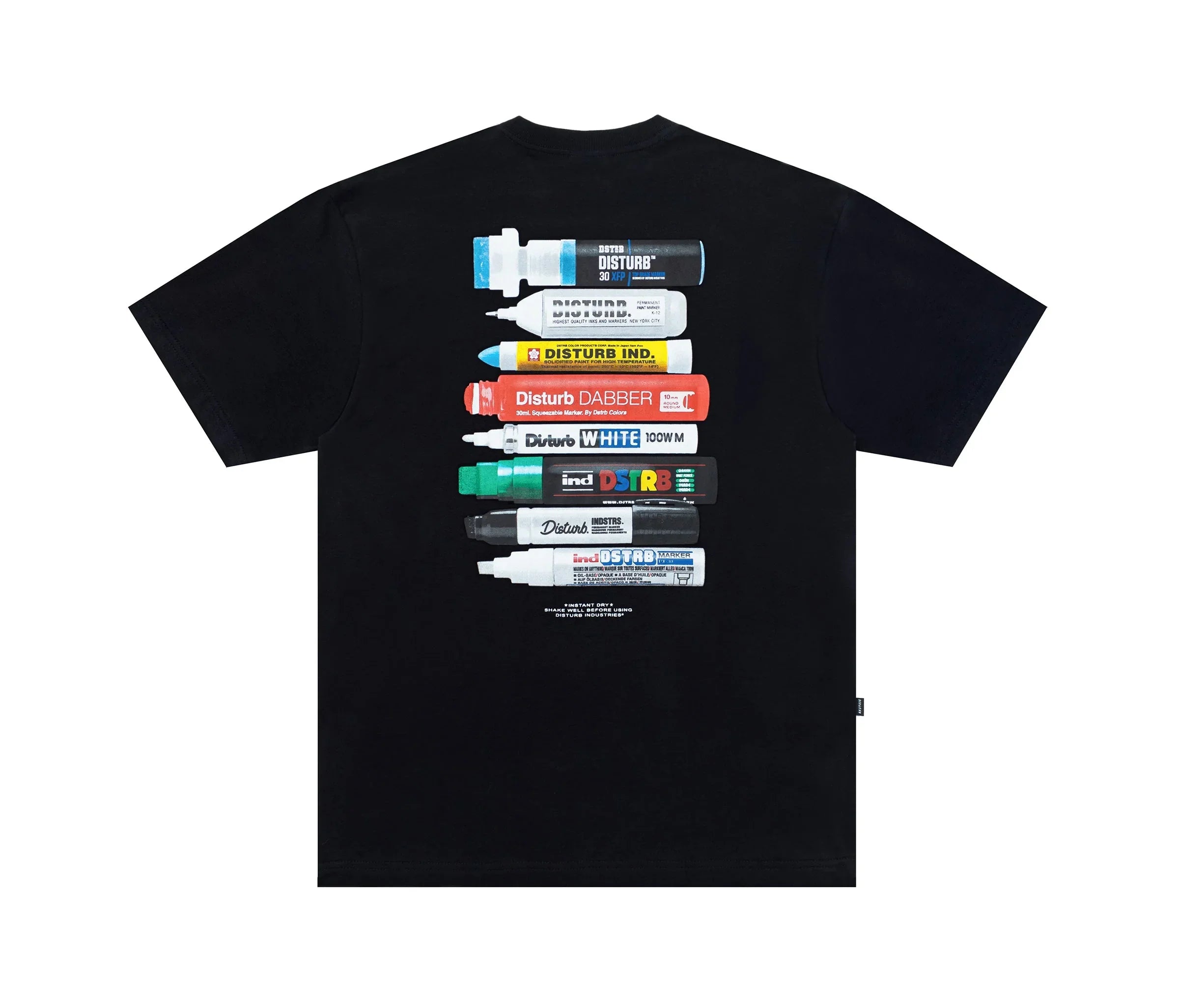 Essential Markers T-Shirt In Black - Four Street
