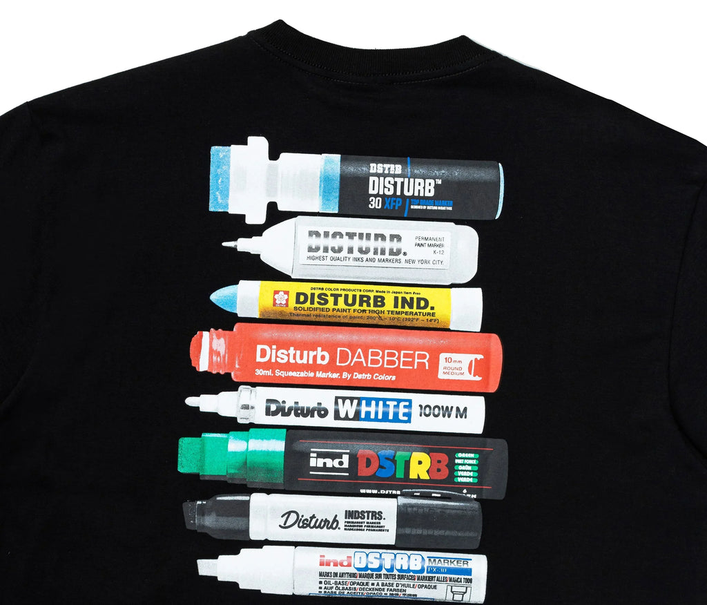 Essential Markers T-Shirt In Black - Four Street