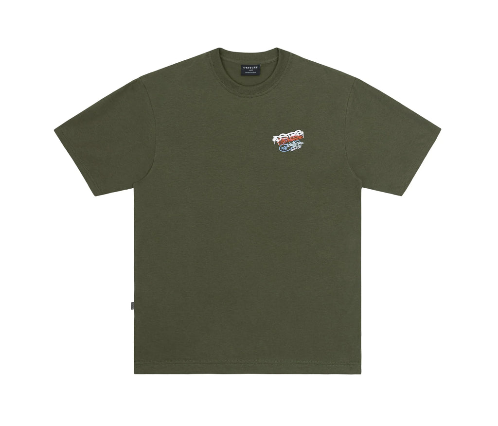 Essential Markers T-Shirt In Dark Green - Four Street