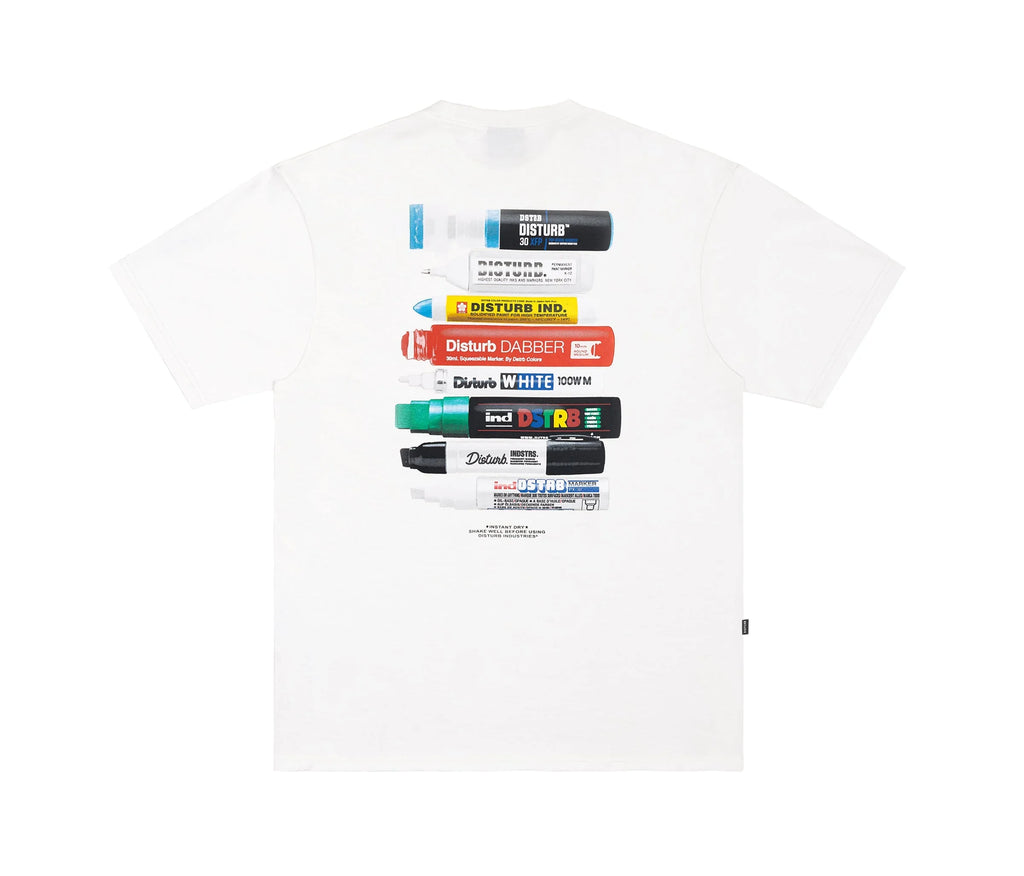 Essential Markers T-Shirt In Off-White - Four Street