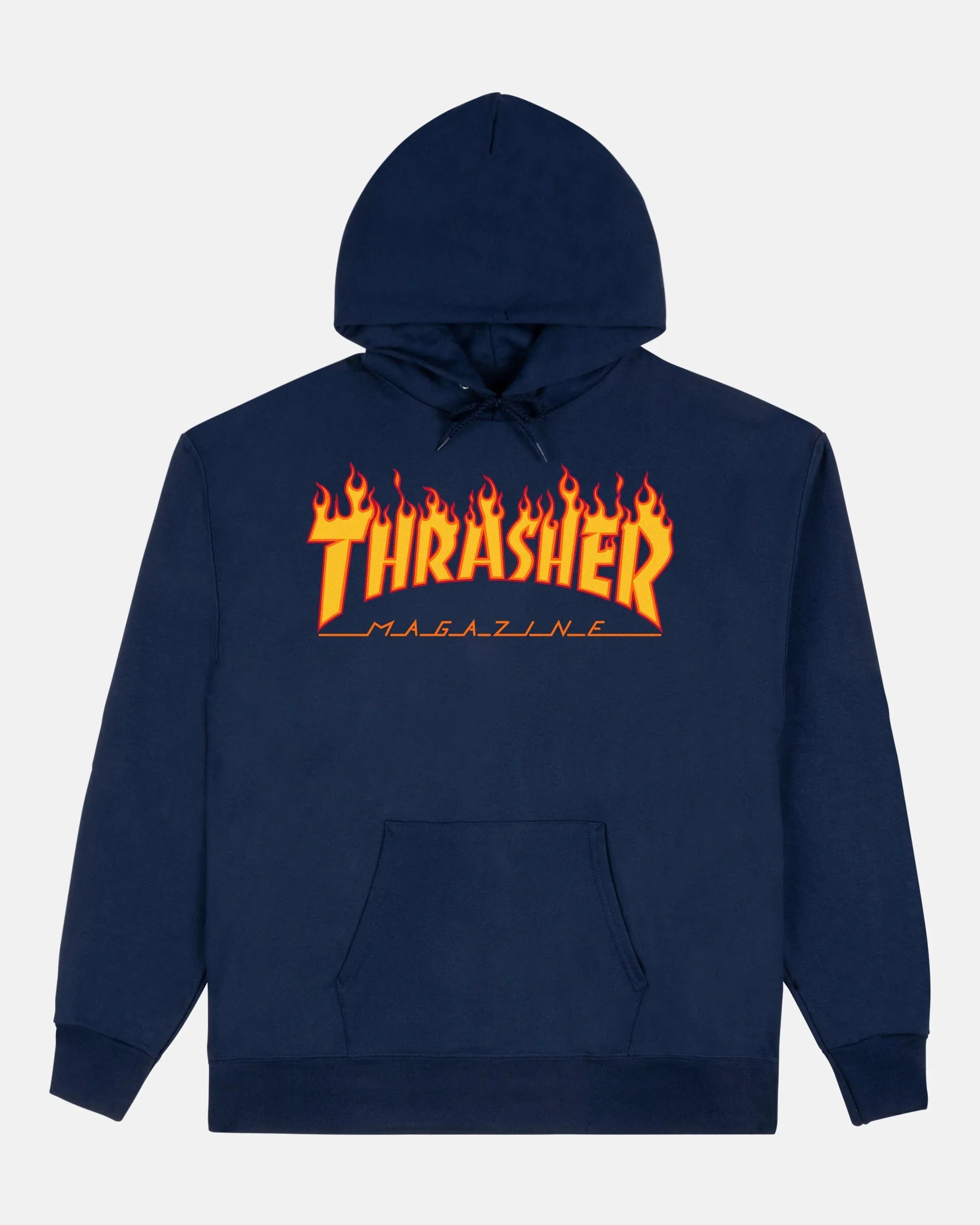 FLAME - HOODIE - NAVY - Four Street