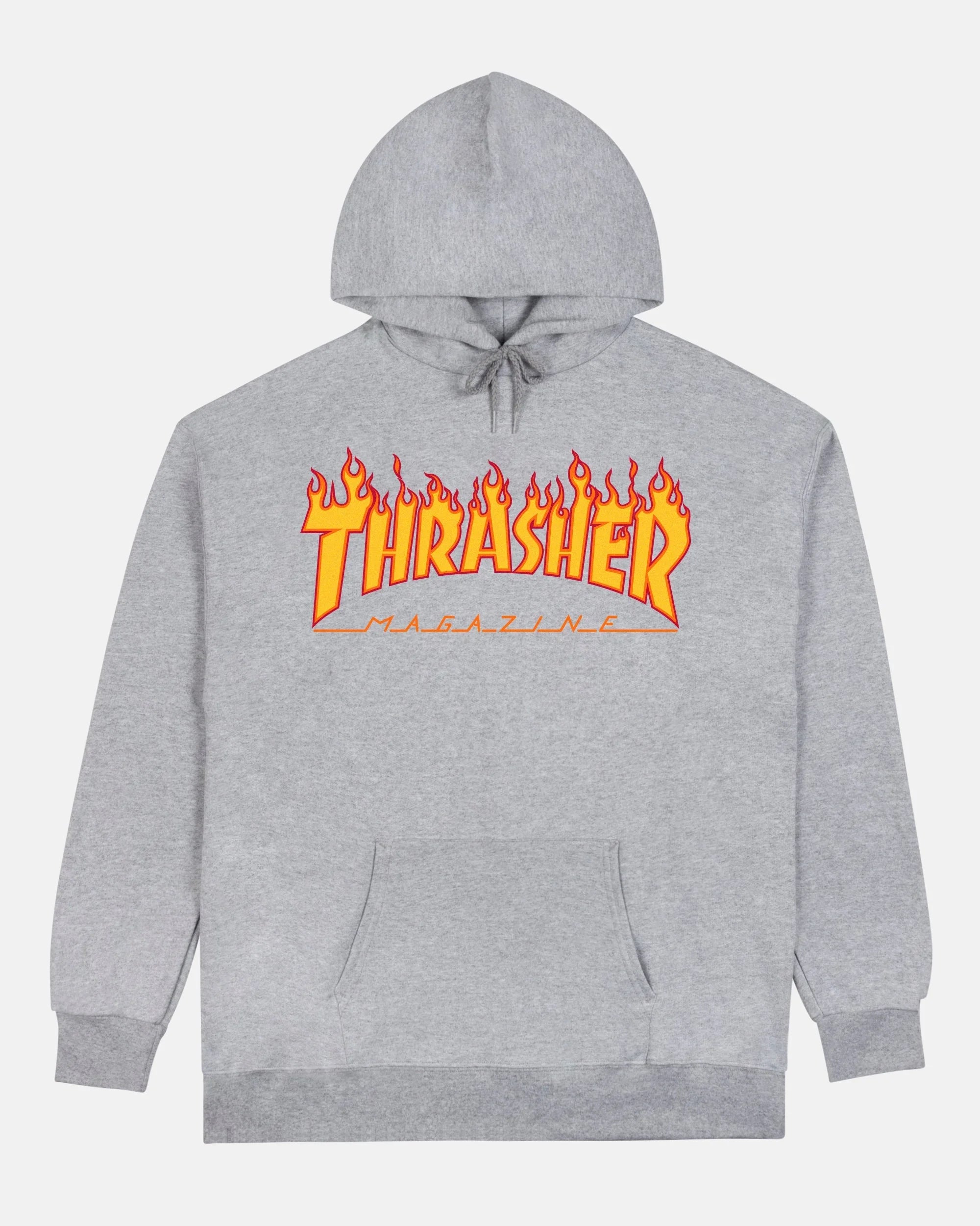 FLAME - HOODIE - GREY - Four Street