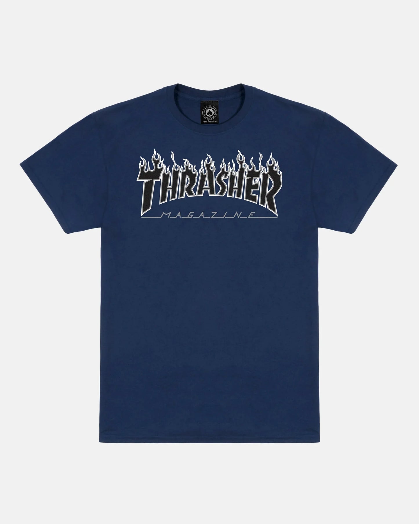 FLAME - TSHIRT - NAVY / BLACK