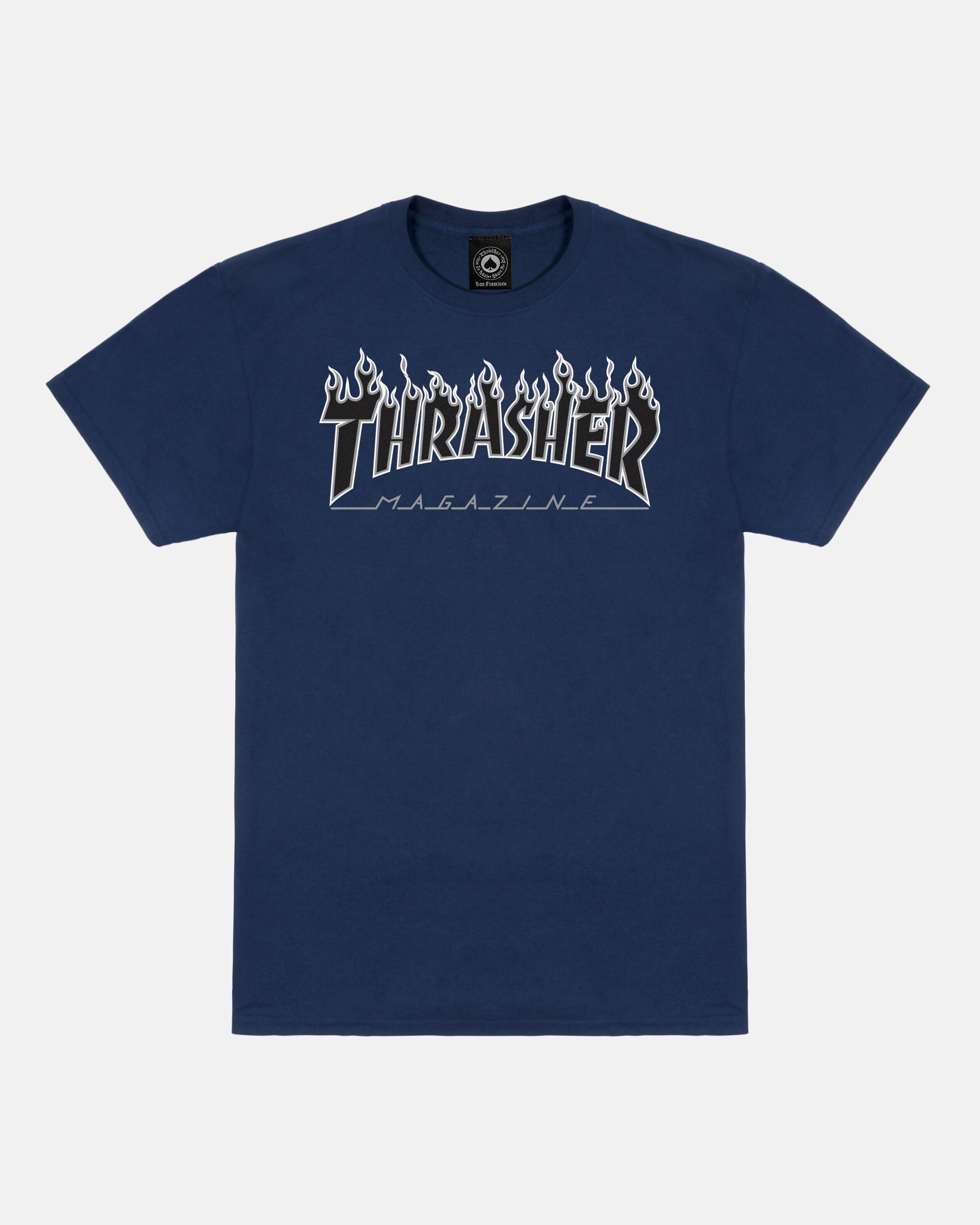 FLAME - TSHIRT - NAVY / BLACK