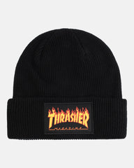 FLAME PATCH - BEANIE - BLACK