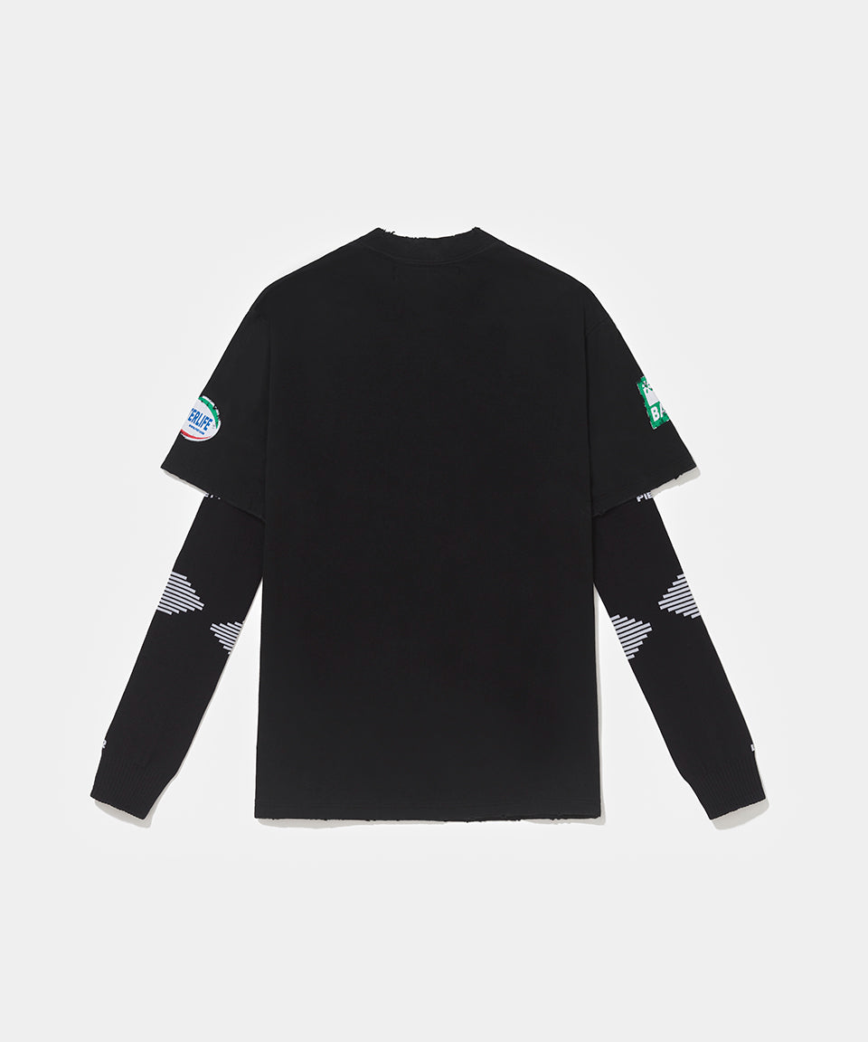 Camiseta Manga Longa Piet F.C - Vintage Black