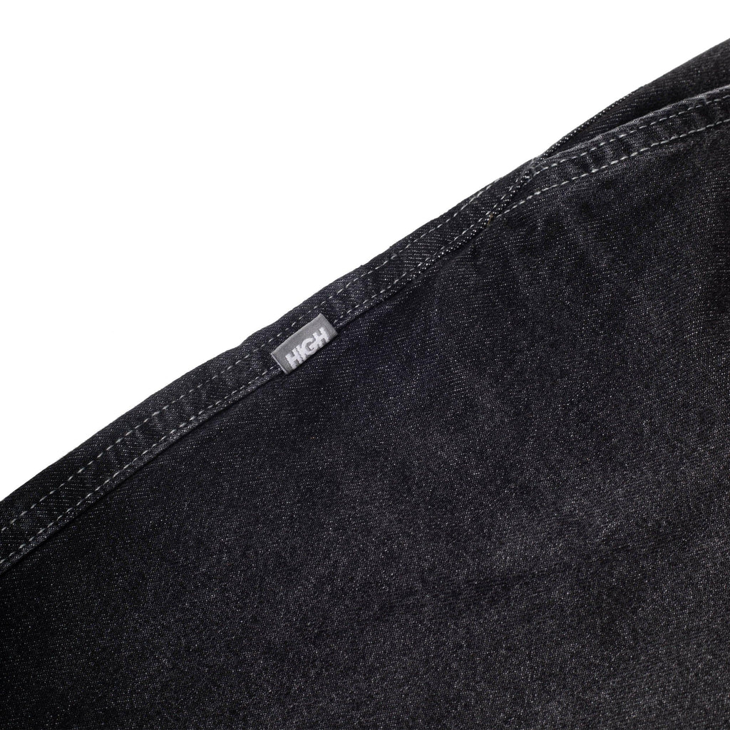 Faded Denim Shorts Black - Four Street