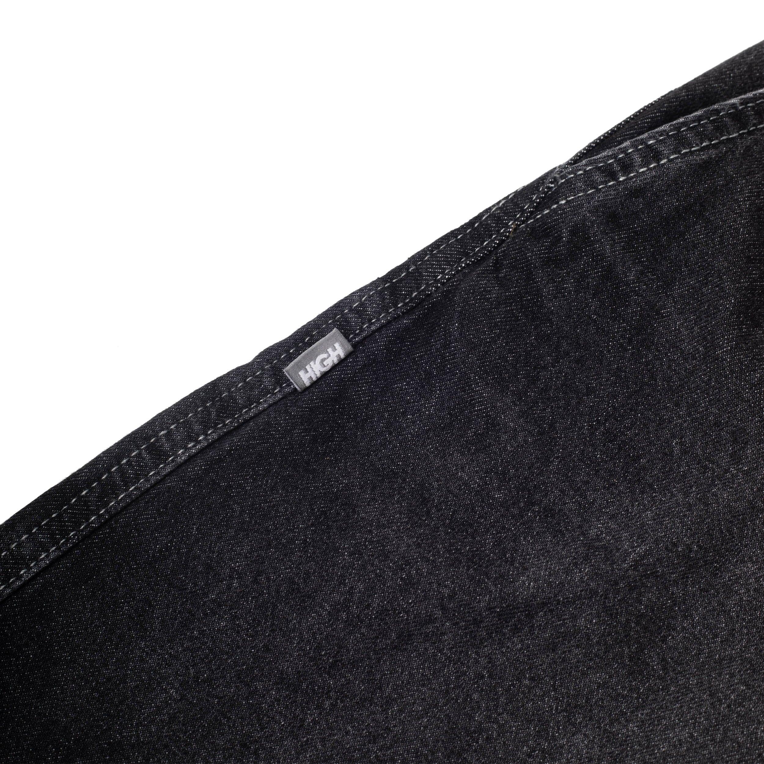 Faded Denim Shorts Black - Four Street