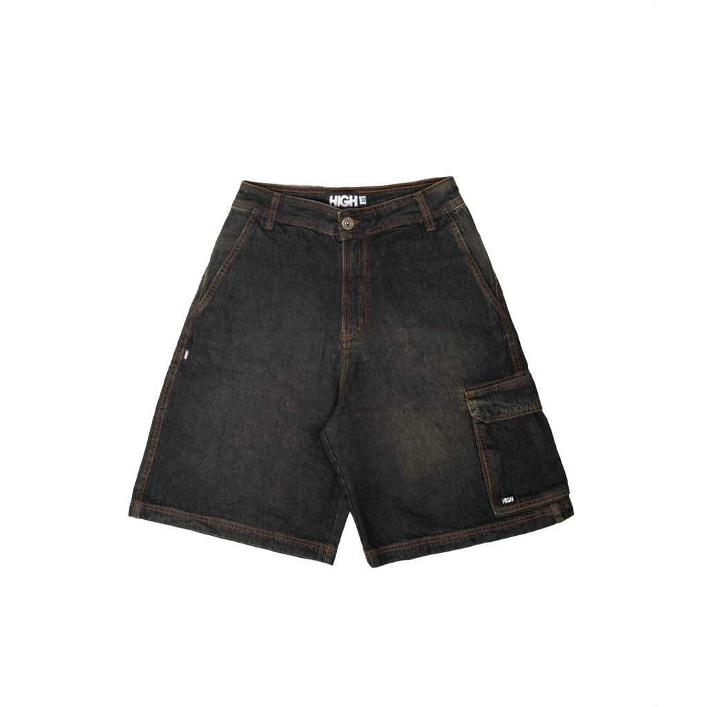 Faded Denim Shorts Swamp - Four Street