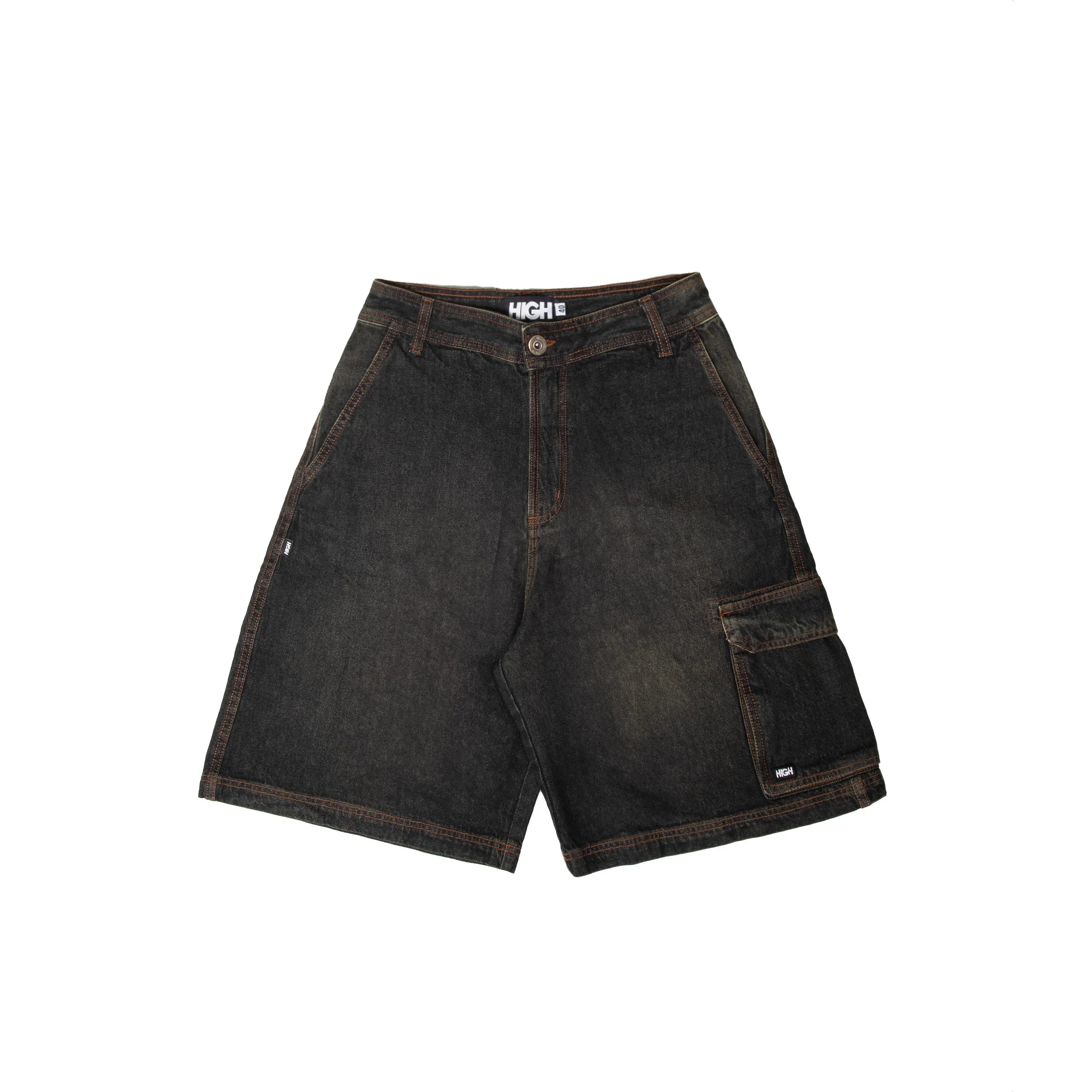 Faded Denim Shorts Swamp - Four Street