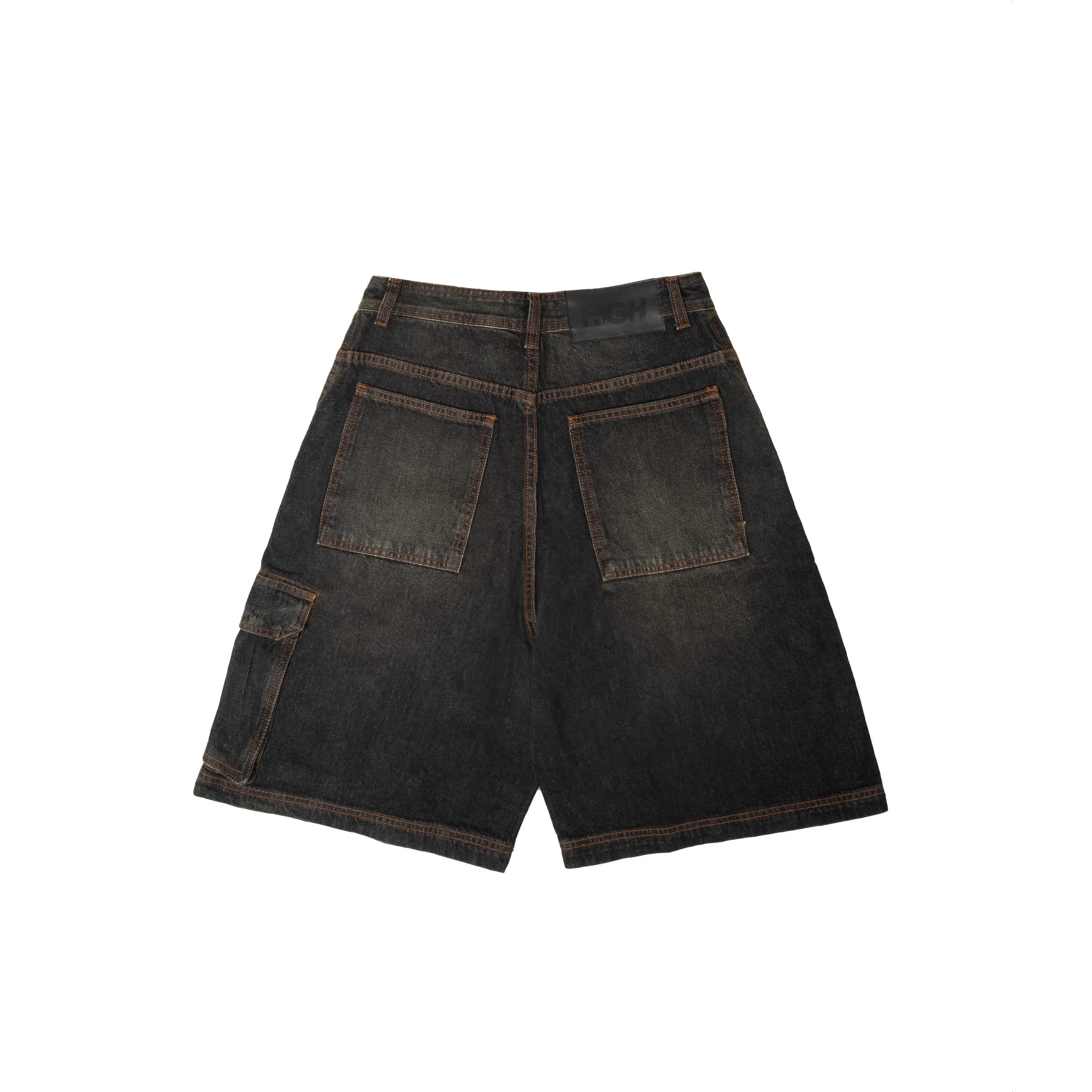 Faded Denim Shorts Swamp - Four Street