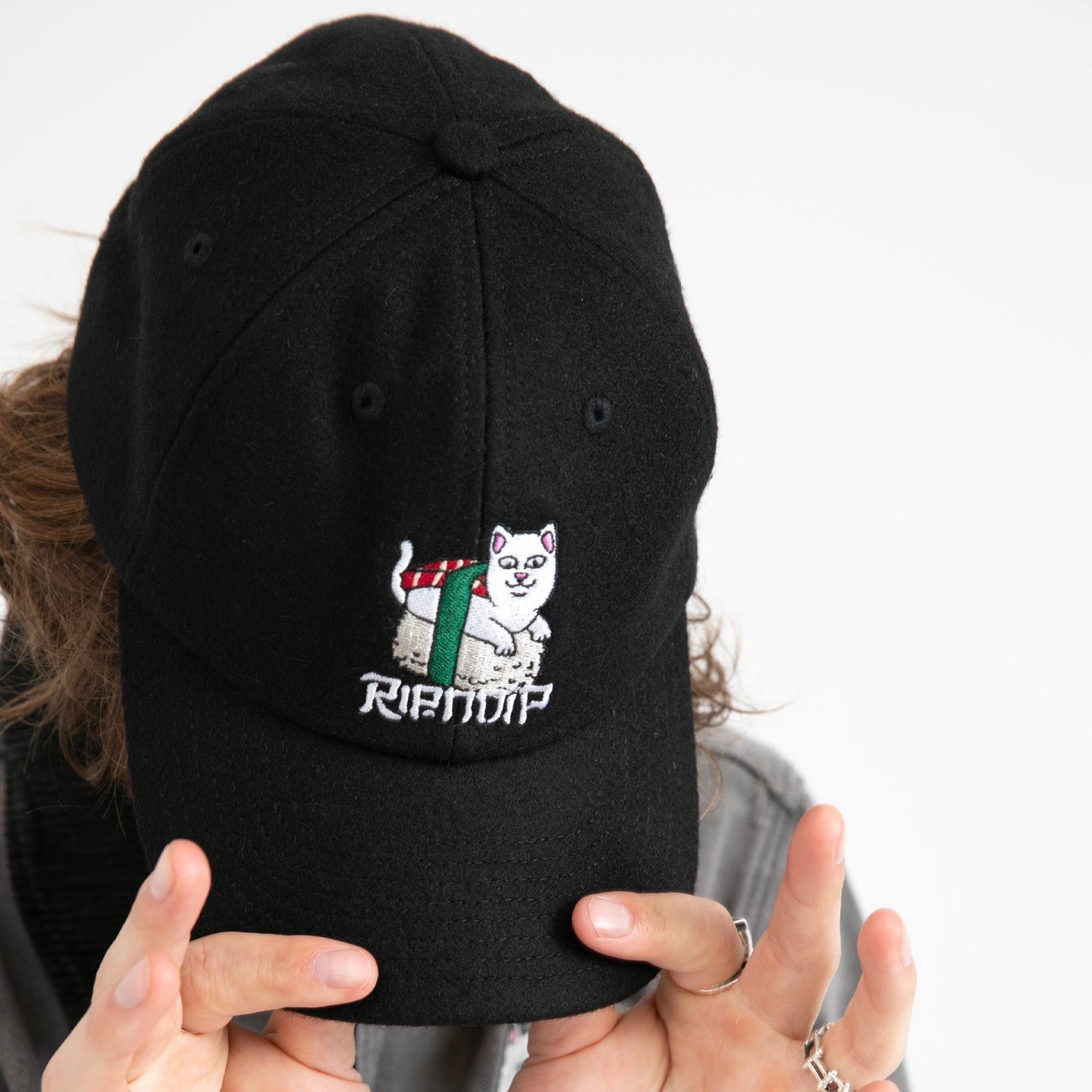 Sushi Nerm Wool Strapback (Black)