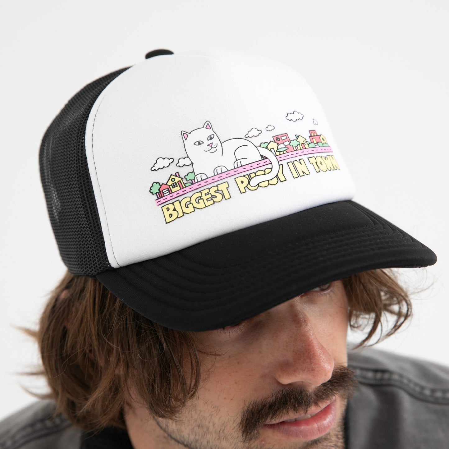 My Neighborhood Trucker Hat (Black) - Boné