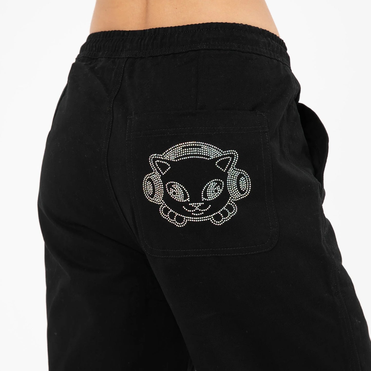 Kawaii Nerm Wide Leg Pants (Black) - Calça