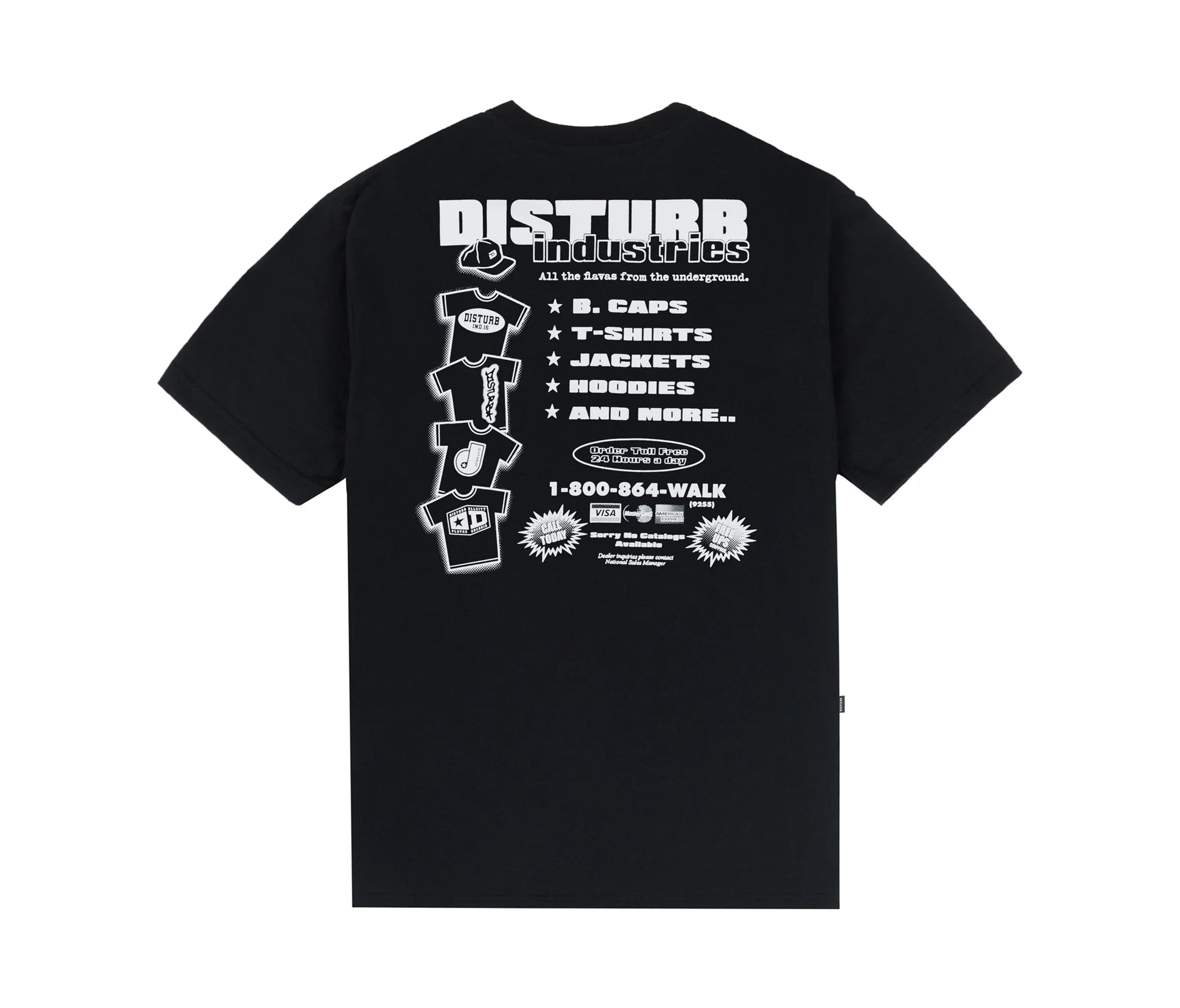 Fly Market T-Shirt in Black - Four Street