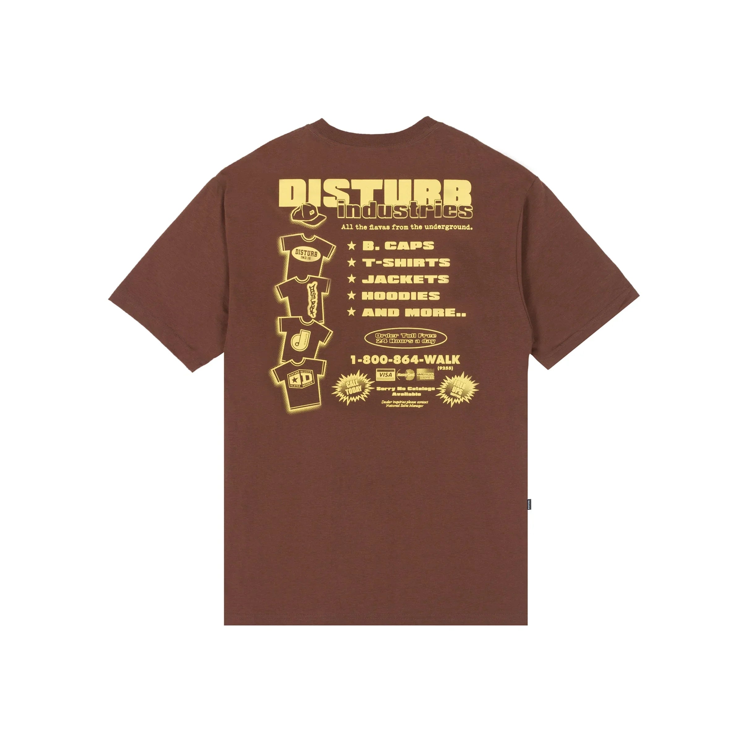 Fly Market T-Shirt in Brown - Four Street