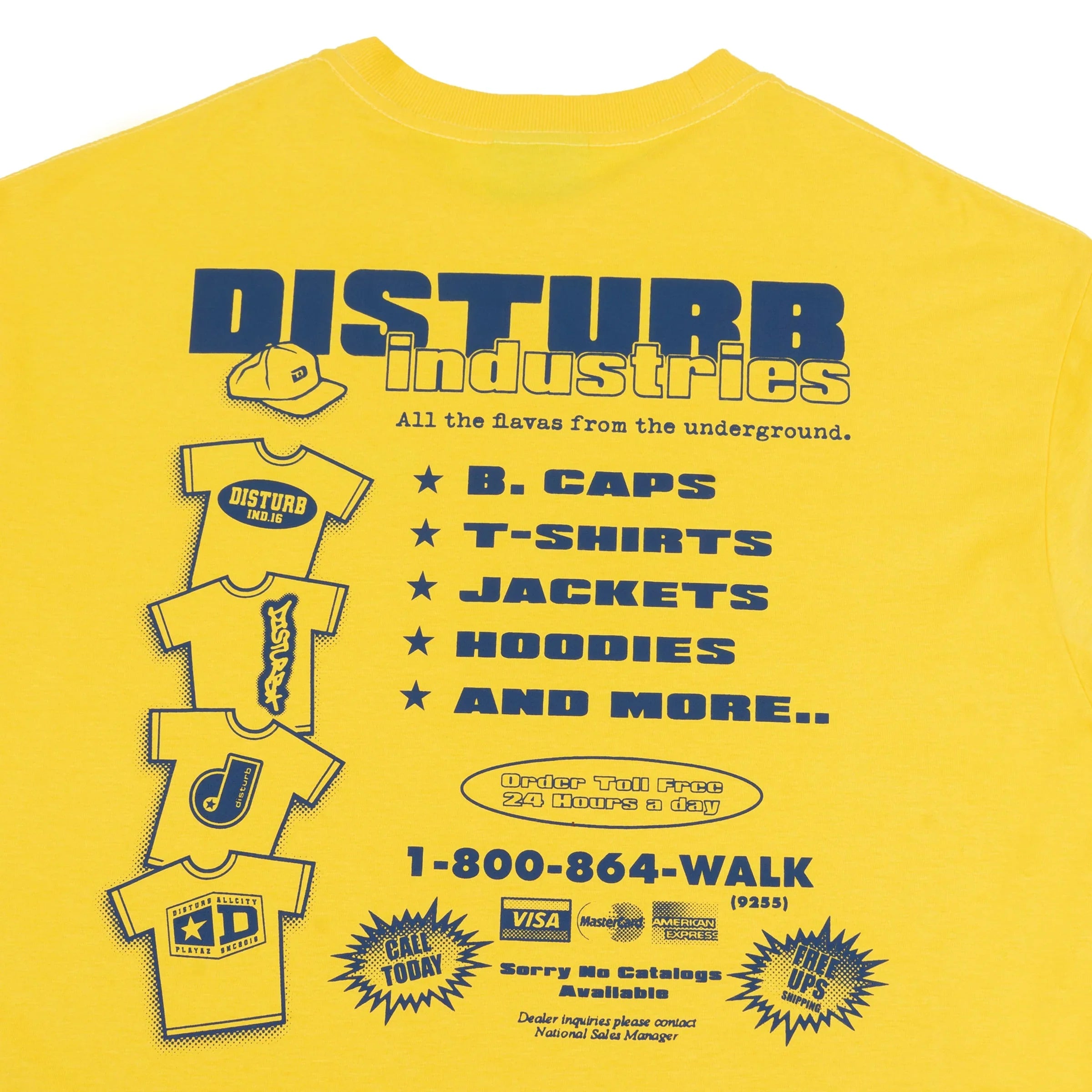 Fly Market T-Shirt in Yellow - Four Street