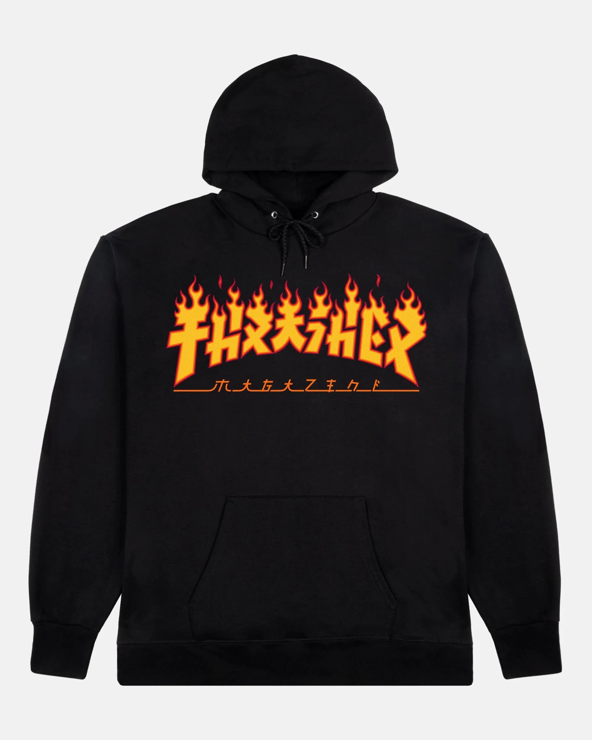 GODZILLA FLAME - HOODIE - BLACK - Four Street