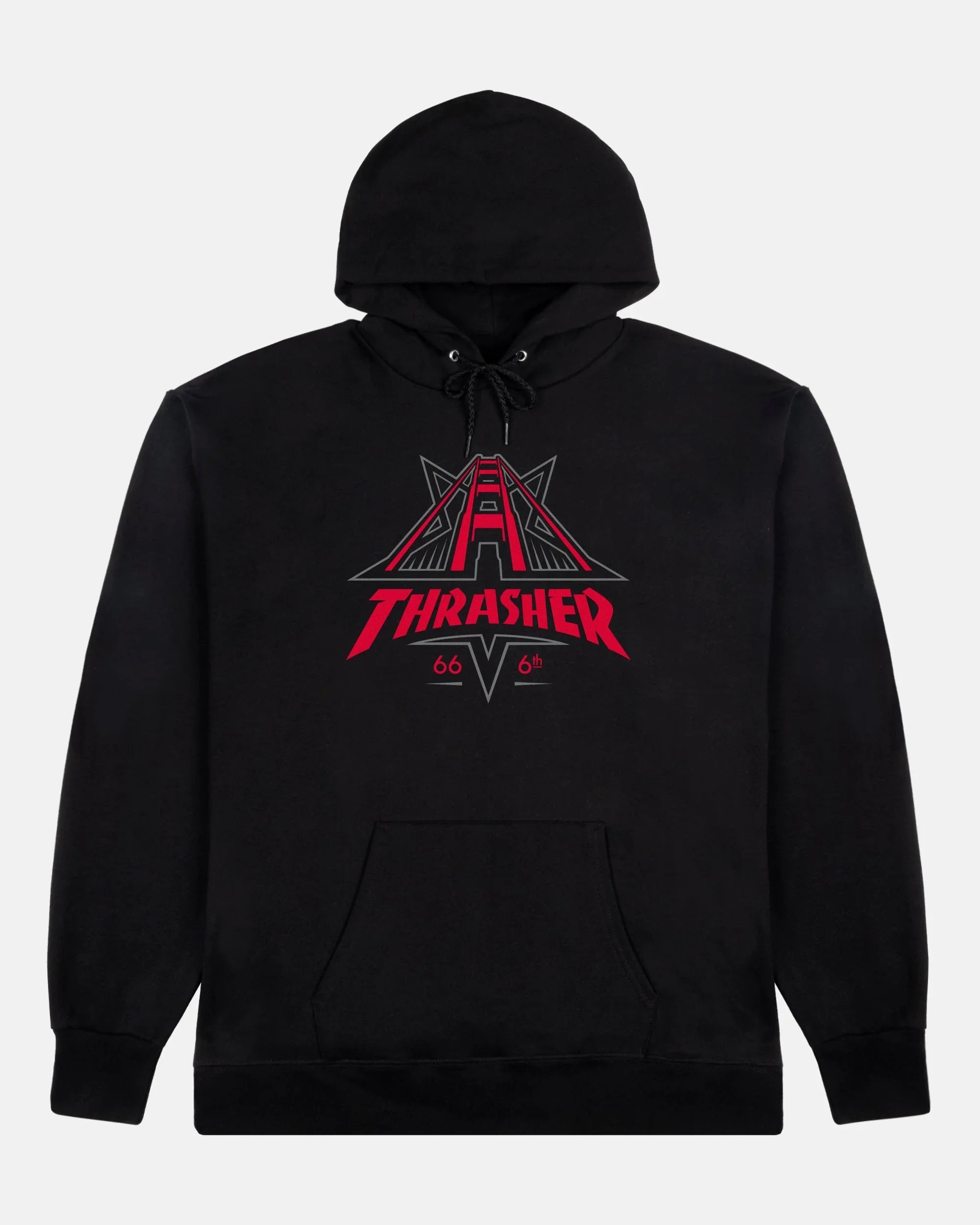 GOLDEN GATE - HOODIE - BLACK - Four Street