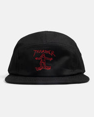 GONZ - 5 PANEL HAT - BLACK