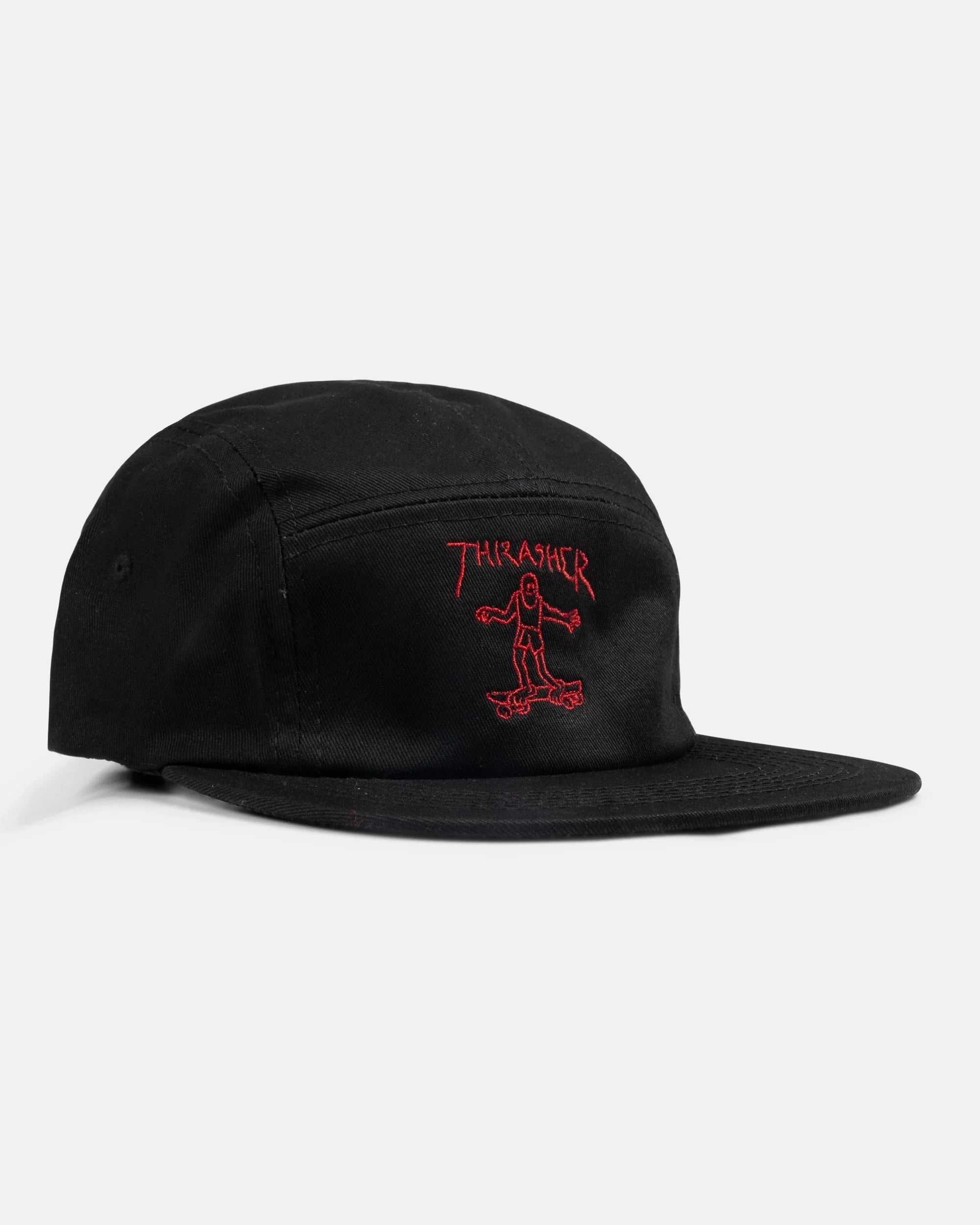 GONZ - 5 PANEL HAT - BLACK - Four Street