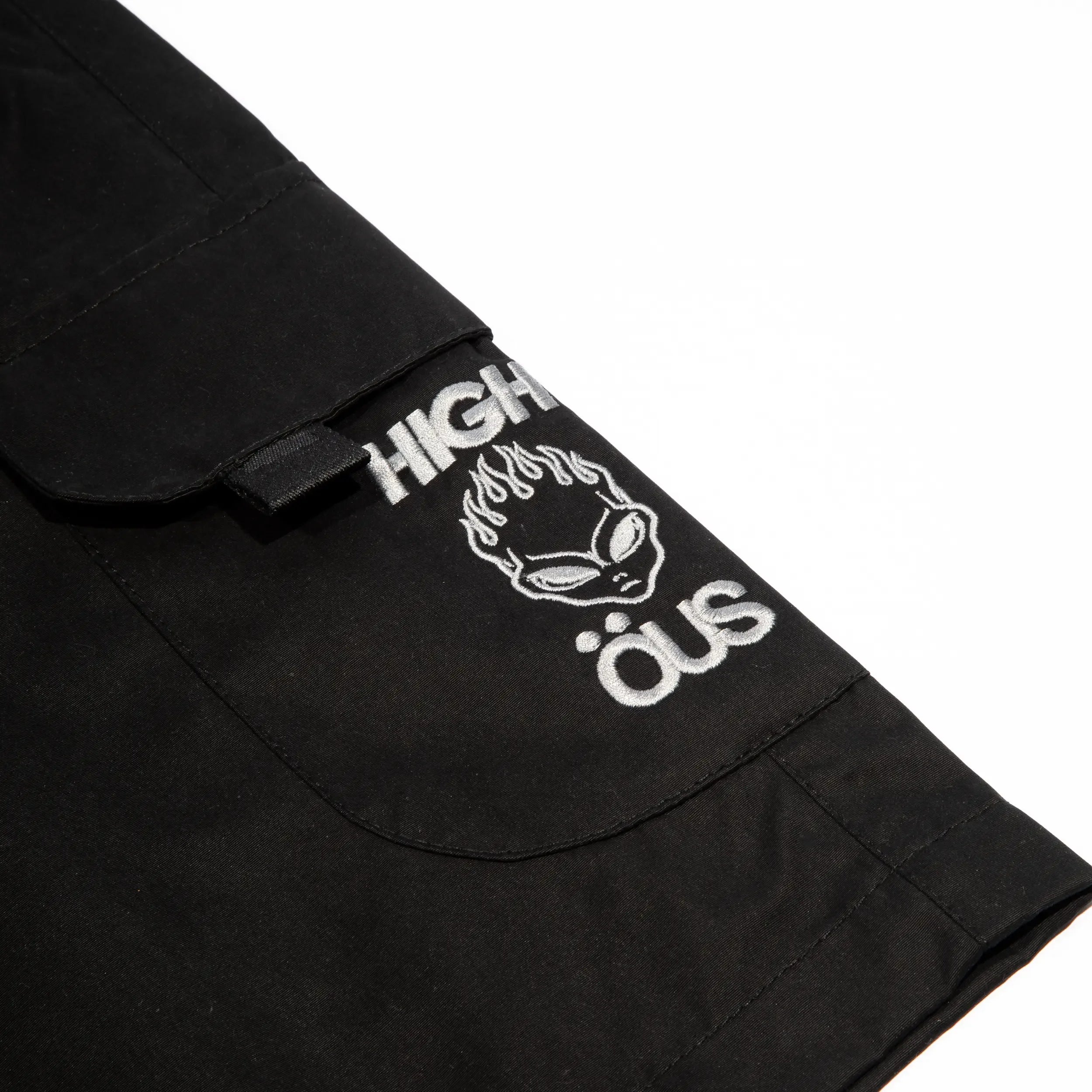 High &amp; ÖUS Nylon Shorts Black - Four Street