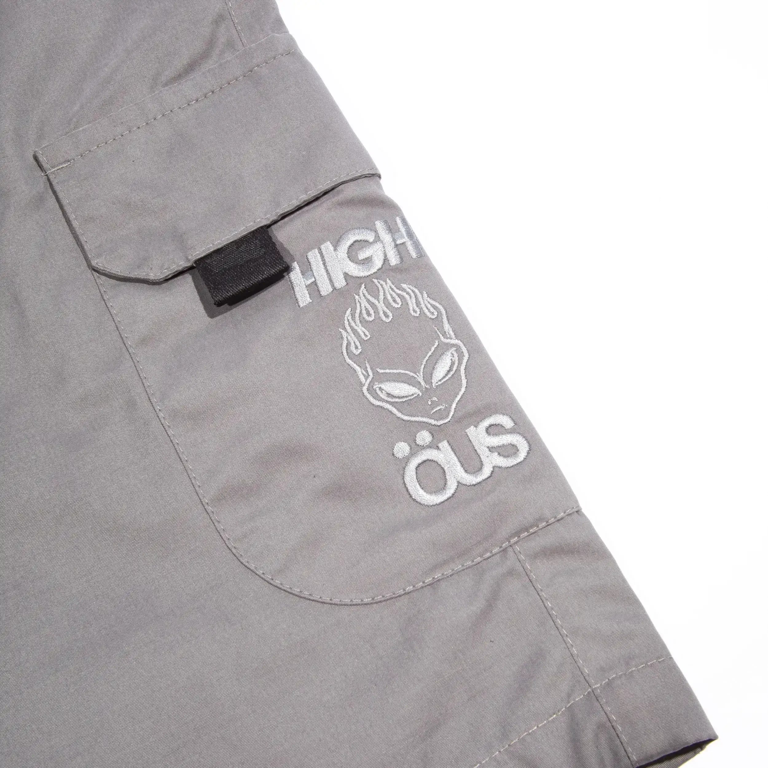 High &amp; ÖUS Nylon Shorts Grey - Four Street