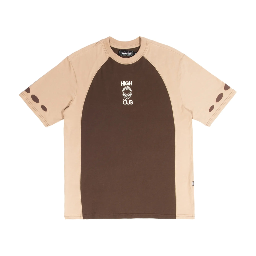 High &amp; ÖUS T-Shirt Brown - Four Street