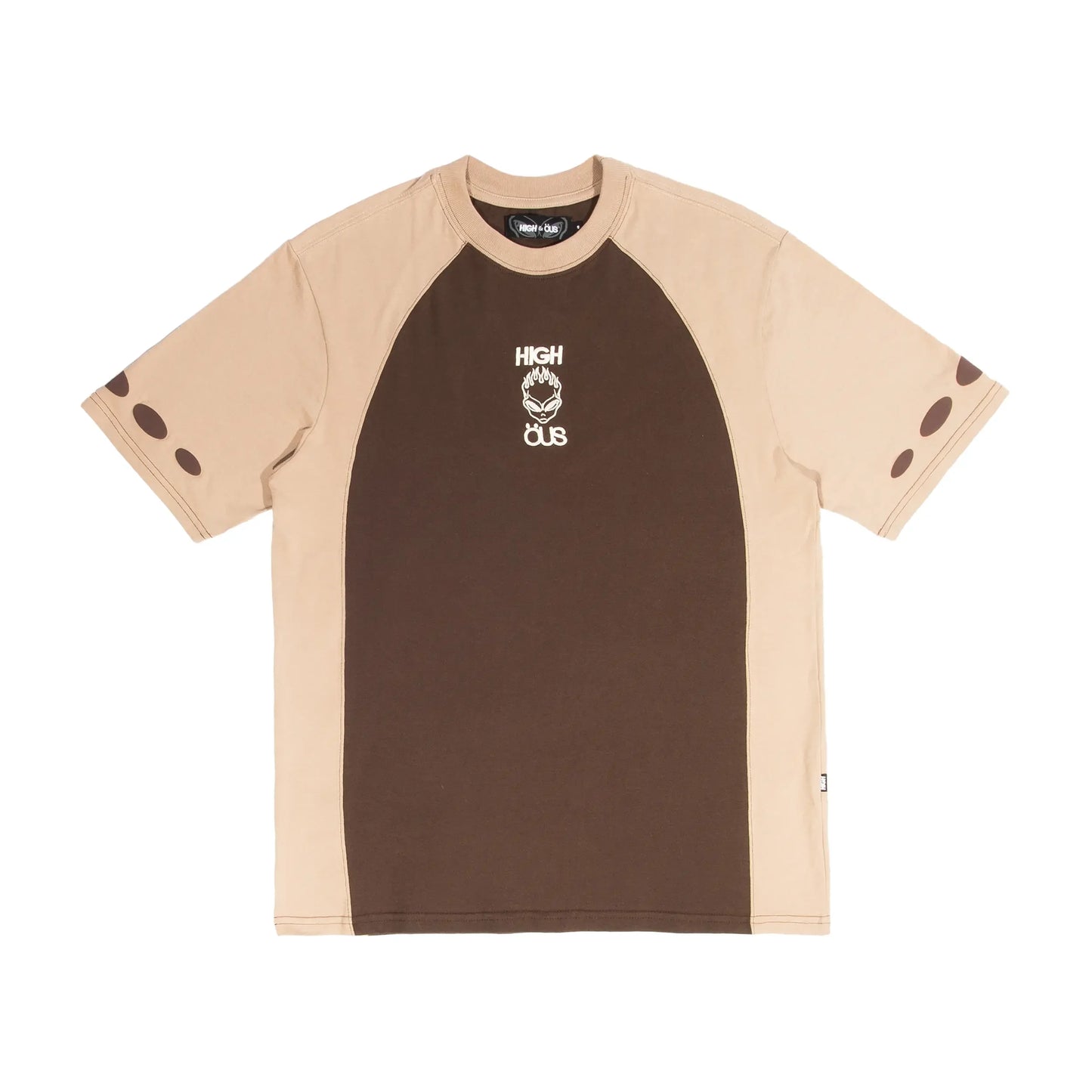 High &amp; ÖUS T-Shirt Brown - Four Street