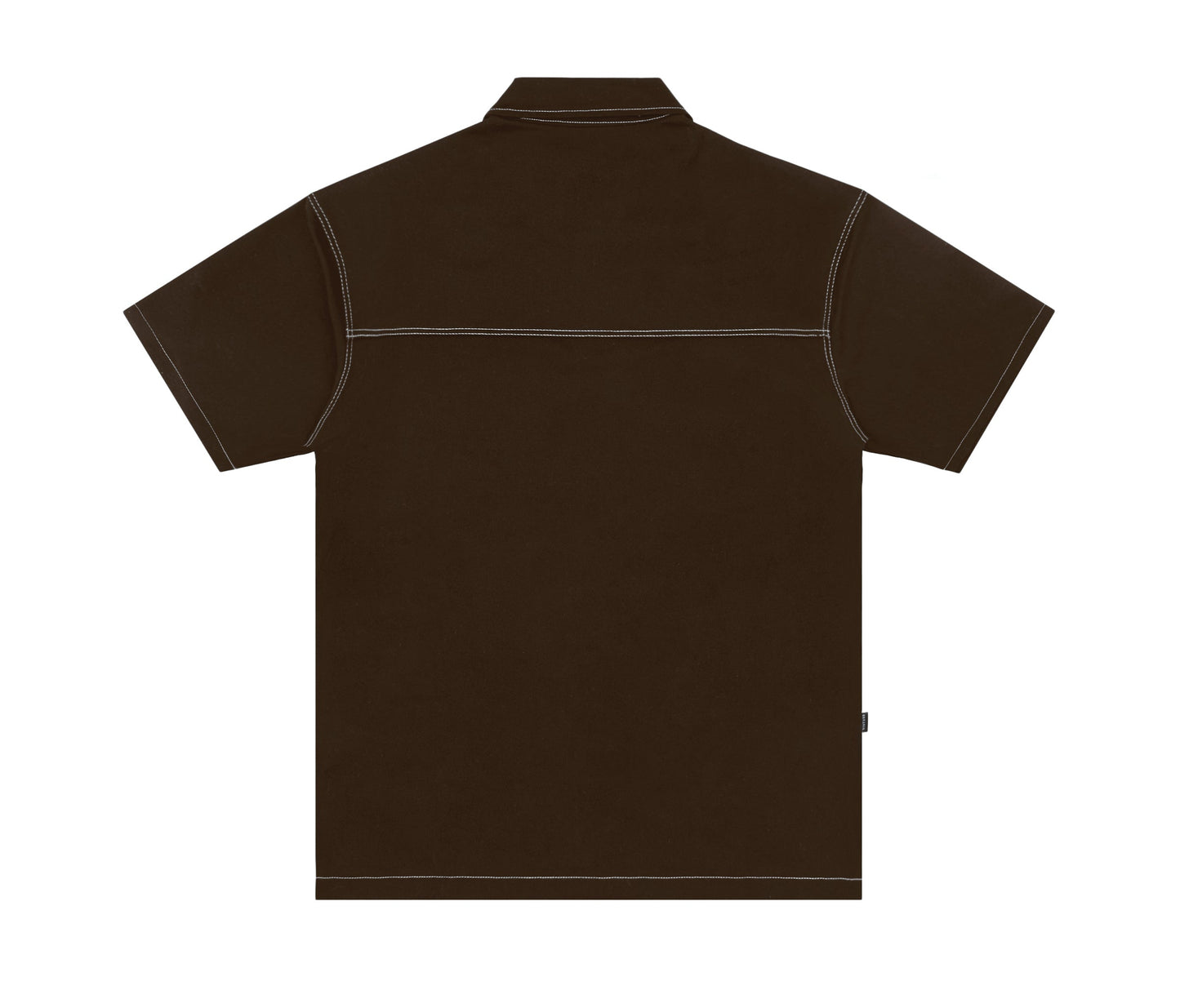 Hardware Button Up In Brown